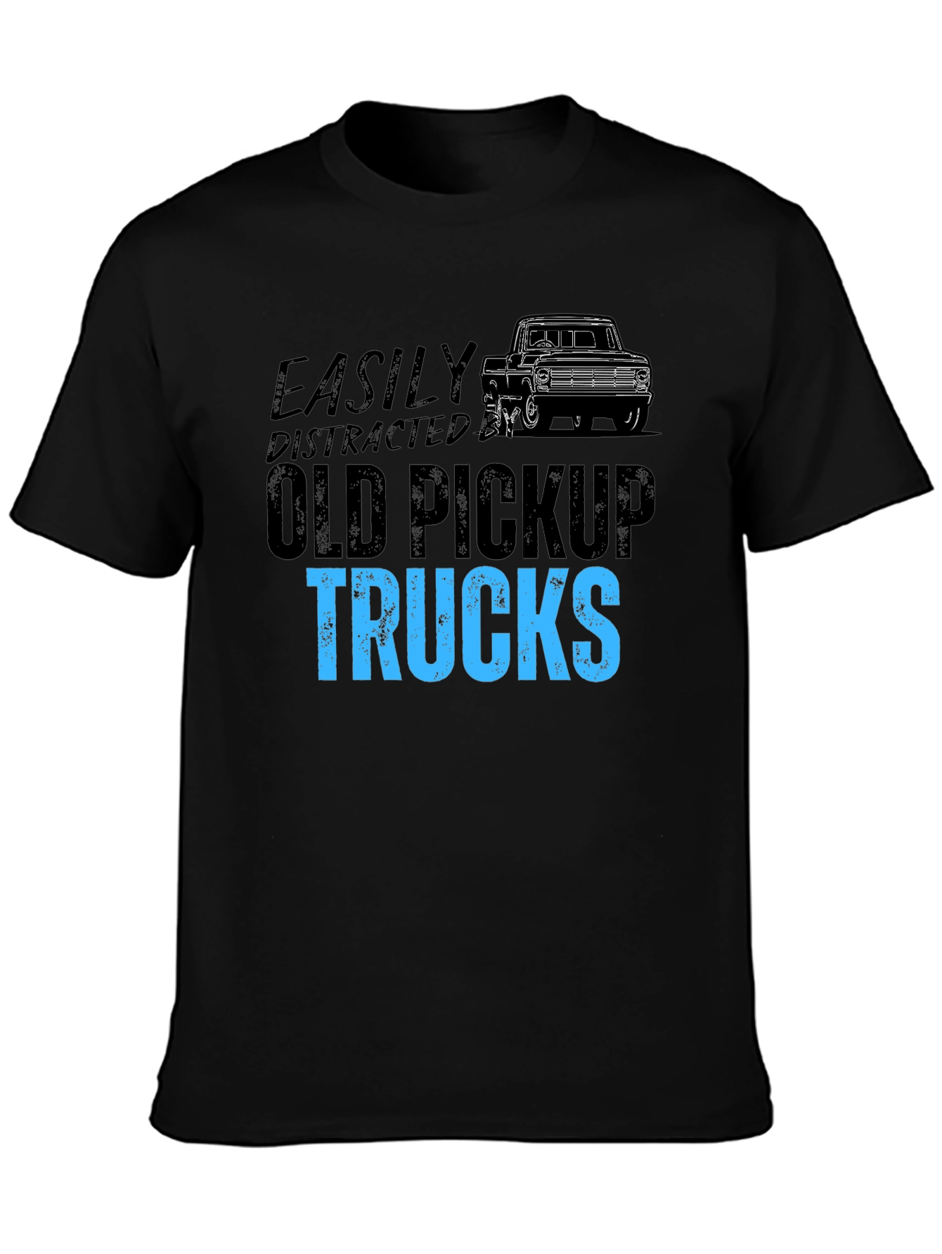 Easily Distracted Old Pickup Trucks Graphic Tee