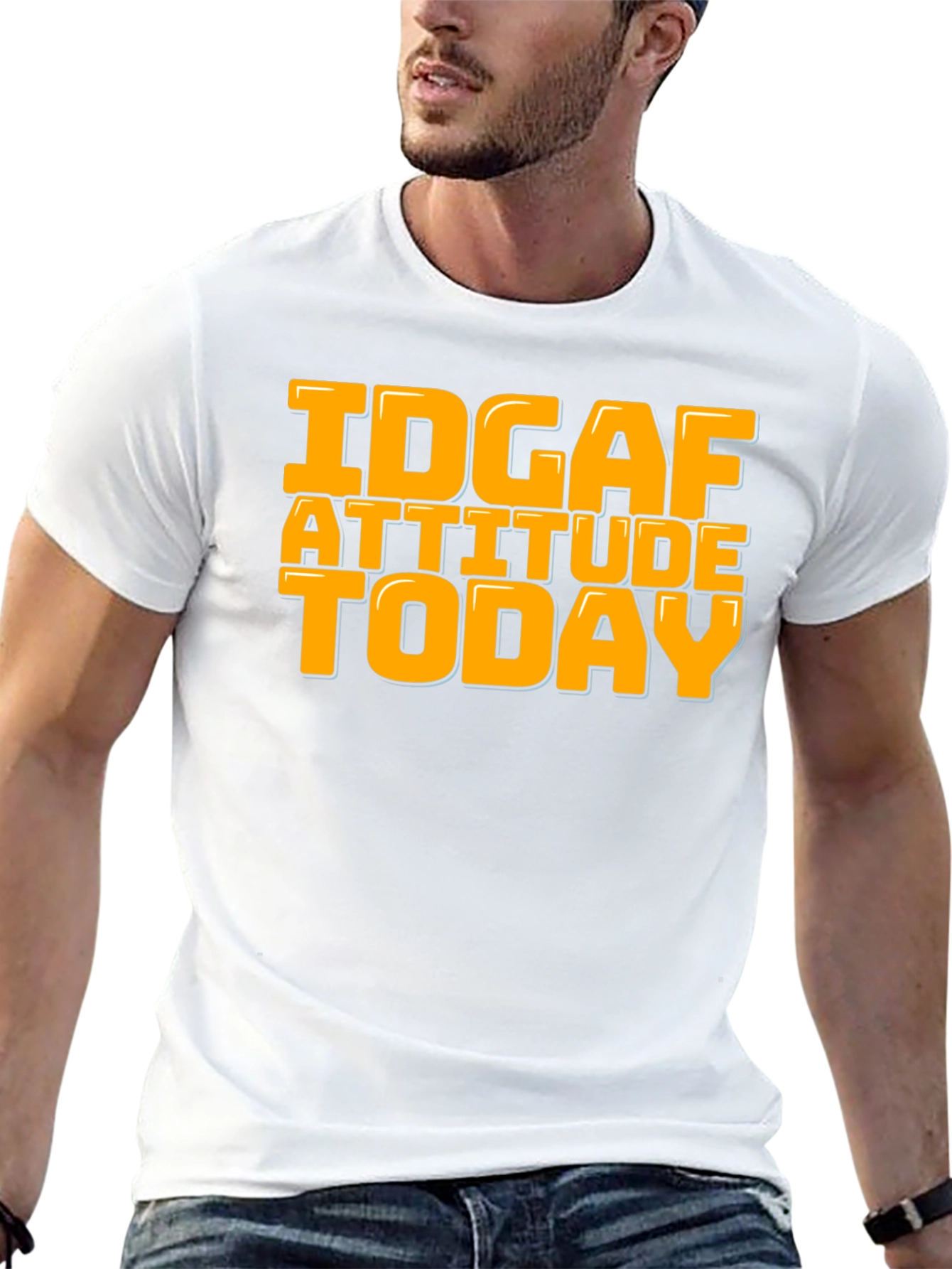 IDGAF Attitude Today Graphic Tee - Black