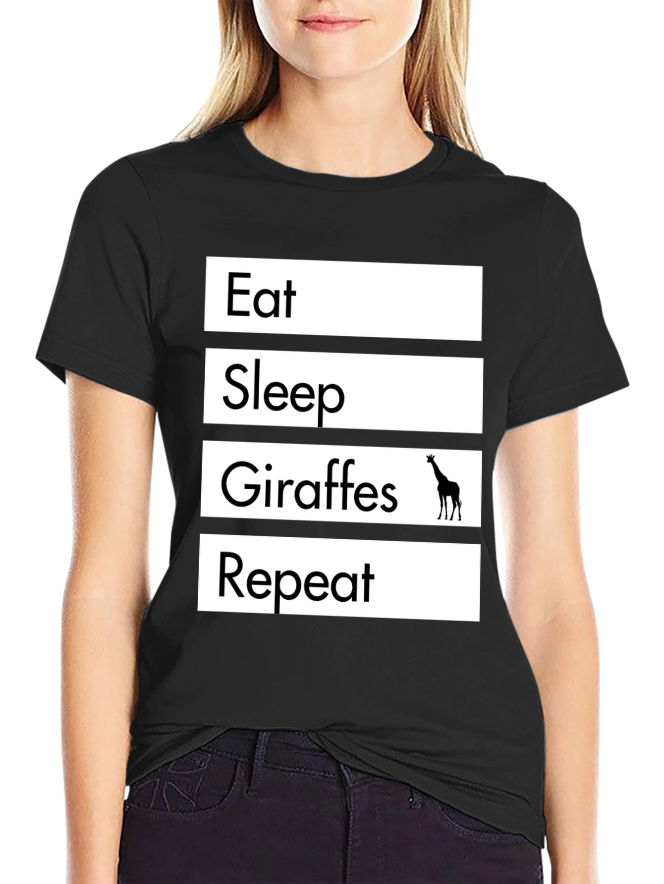 Eat Sleep Giraffes Repeat T-Shirt