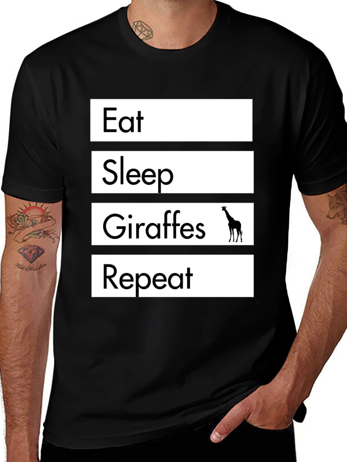 Eat Sleep Giraffes Repeat T-Shirt