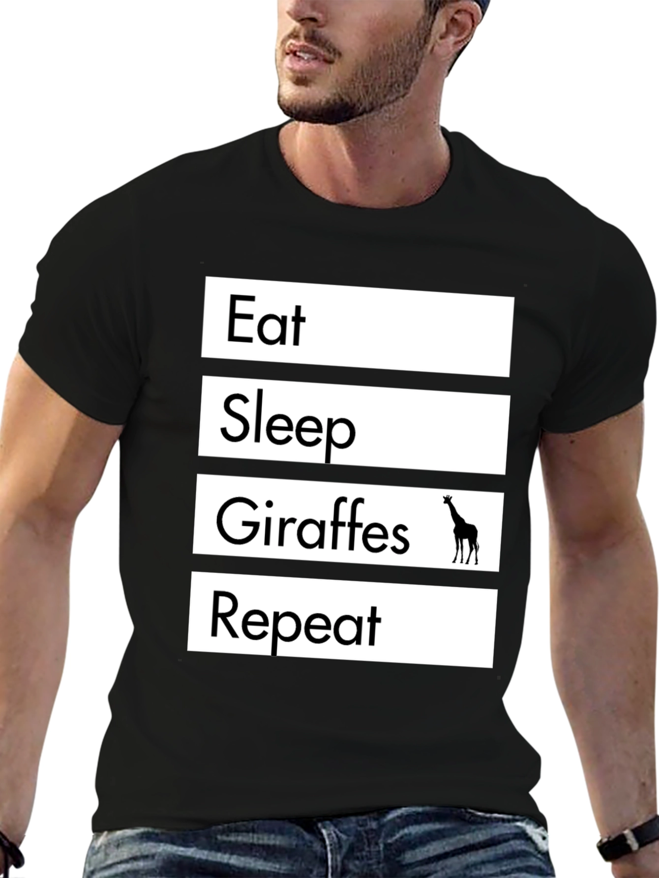 Eat Sleep Giraffes Repeat T-Shirt