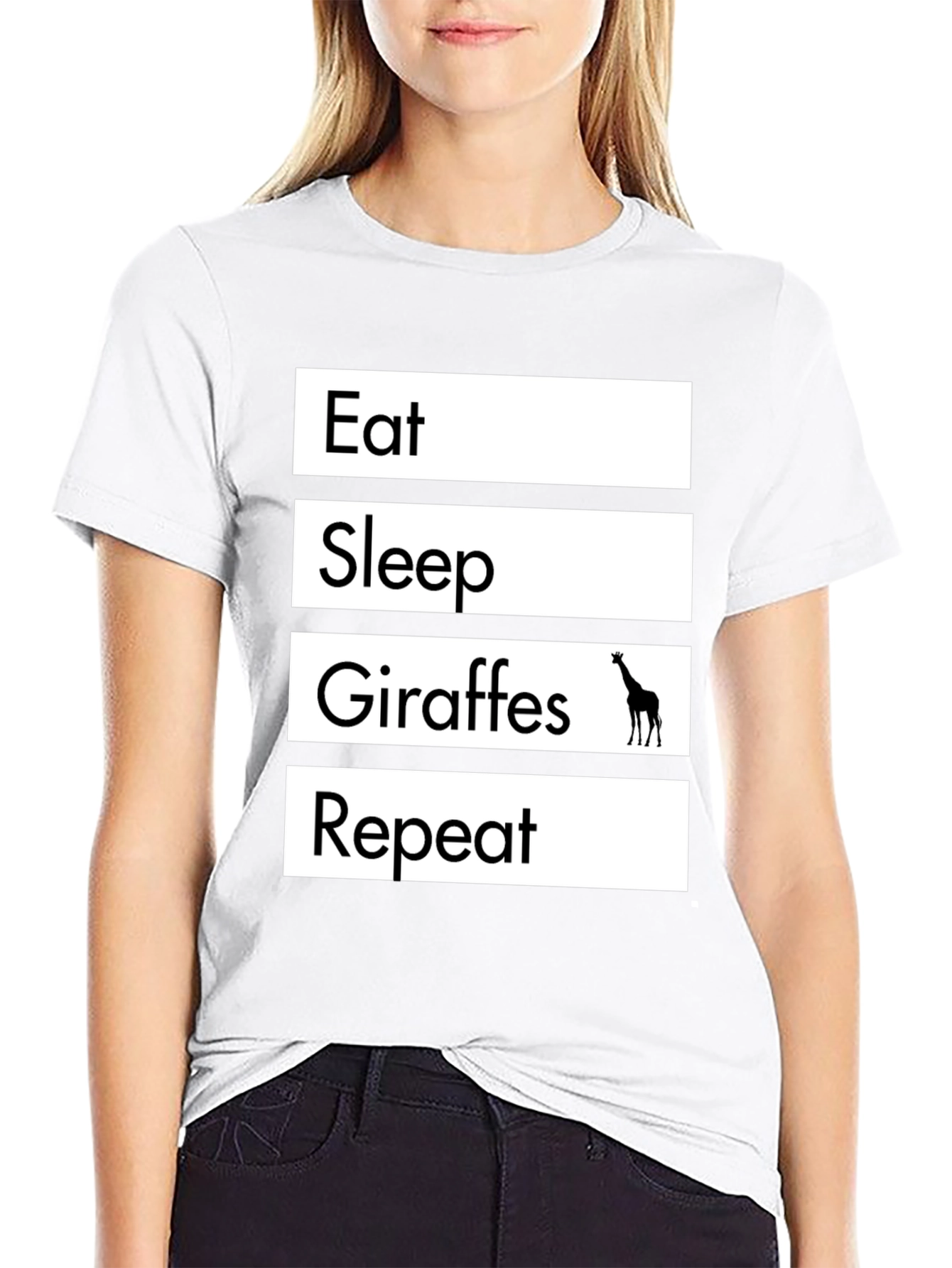 Eat Sleep Giraffes Repeat T-Shirt