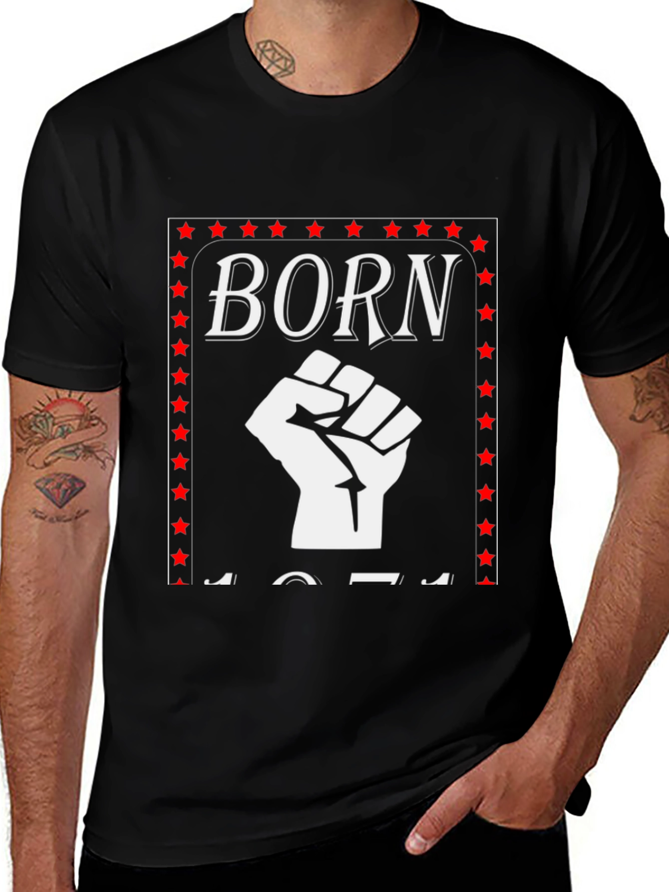 Born 1971 Fist Graphic T-Shirt