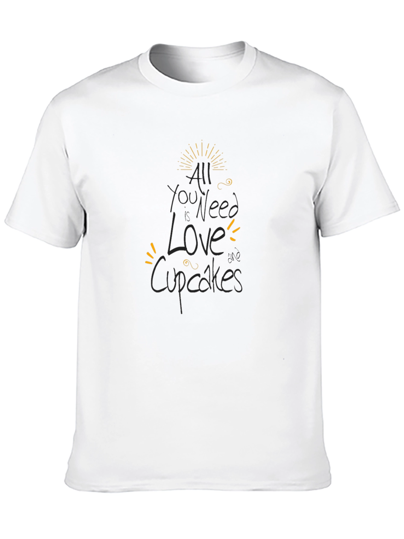 All You Need is Love and Cupcakes Black T-Shirt