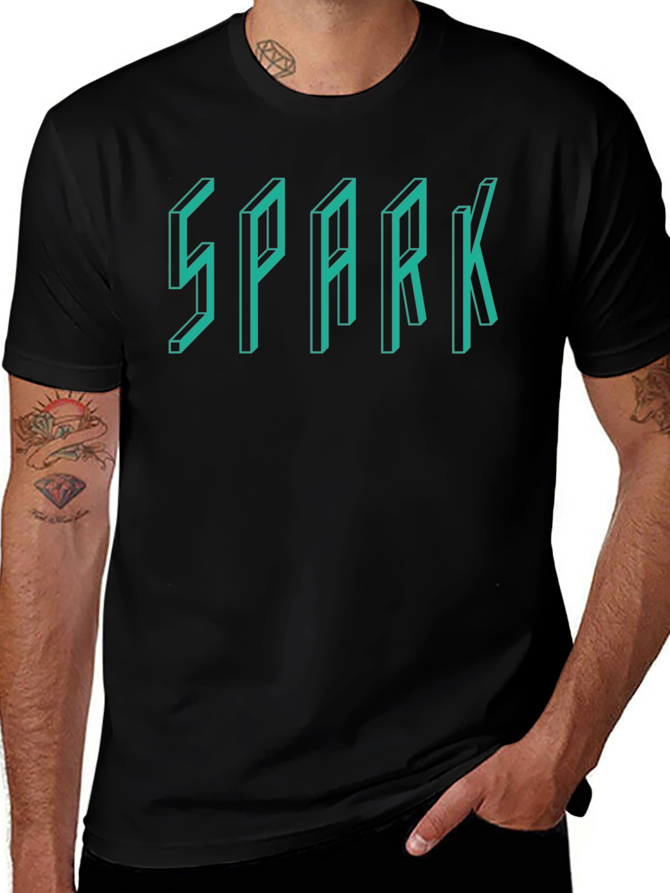 SPARK T-Shirt - Modern Geometric Design