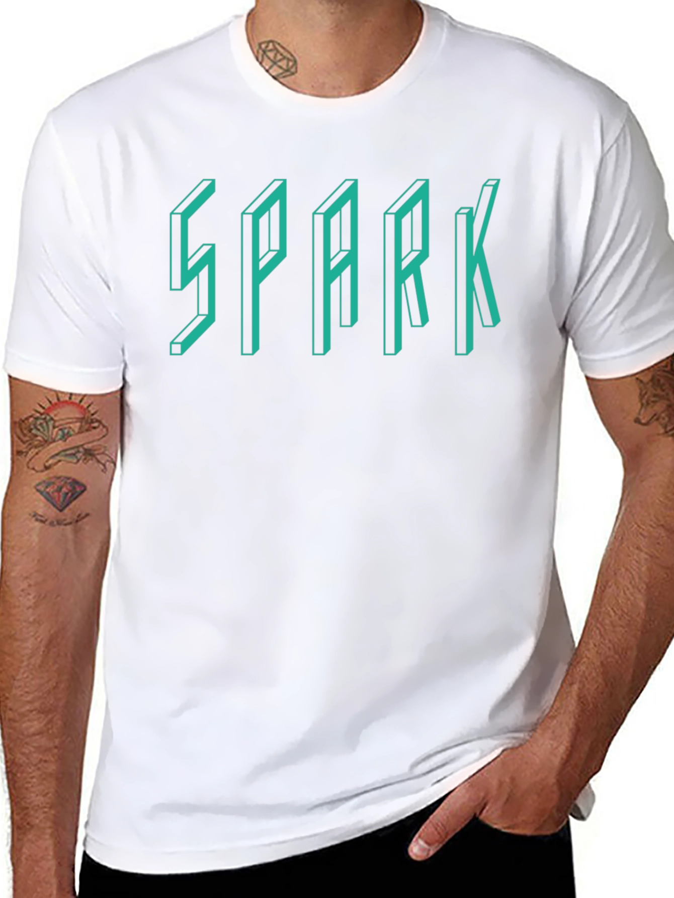 SPARK T-Shirt - Modern Geometric Design