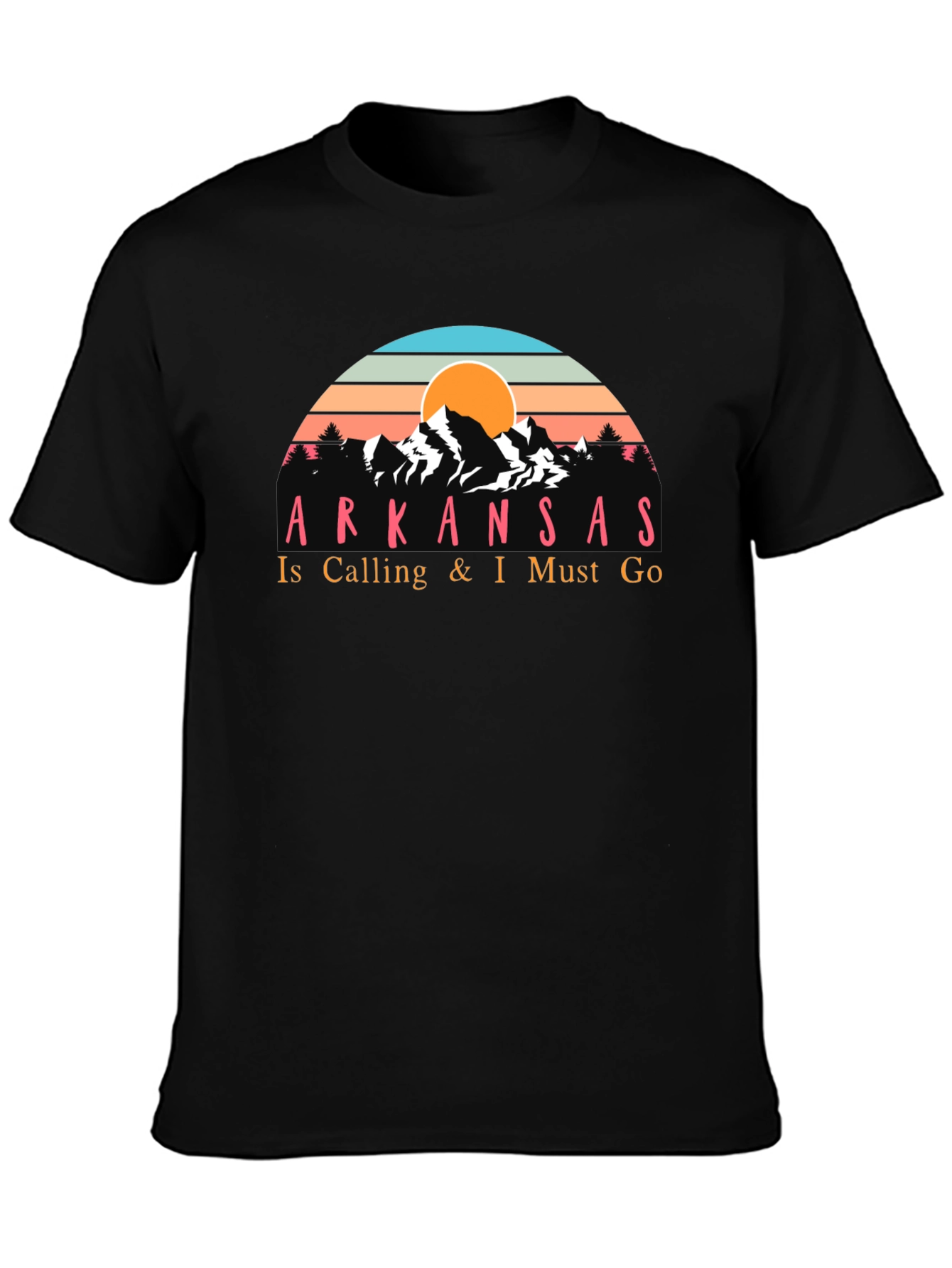 Arkansas Calling Mens Black T-Shirt