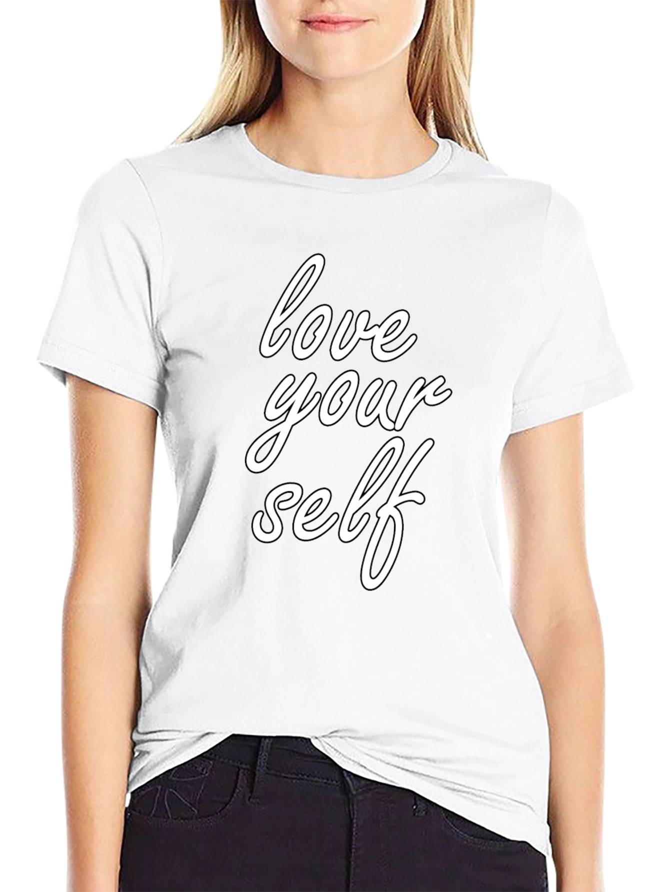 Love Yourself Graphic Tee - Stylish Black T-Shirt