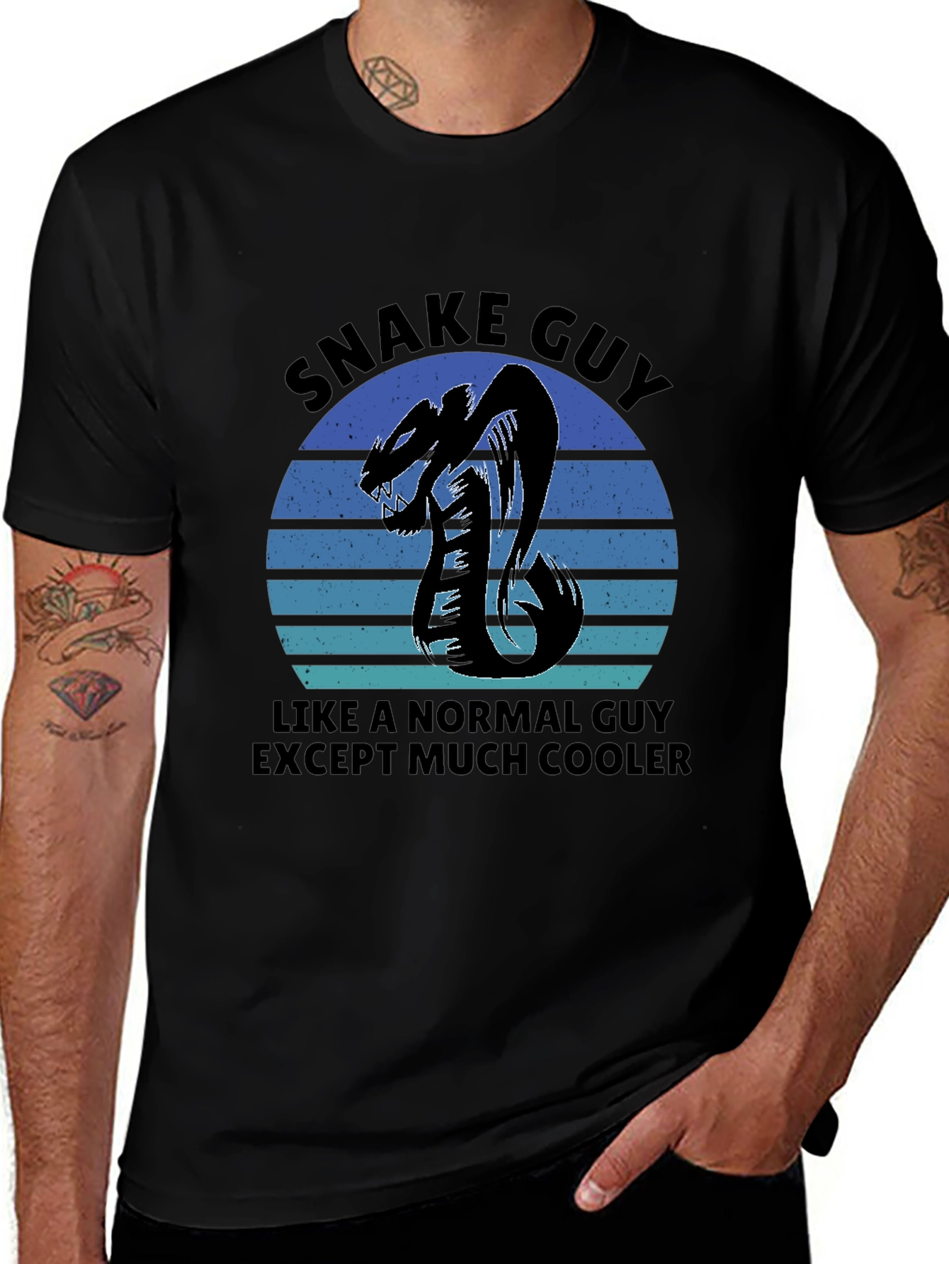 Snake Guy Graphic T-Shirt - Cool & Unique Design