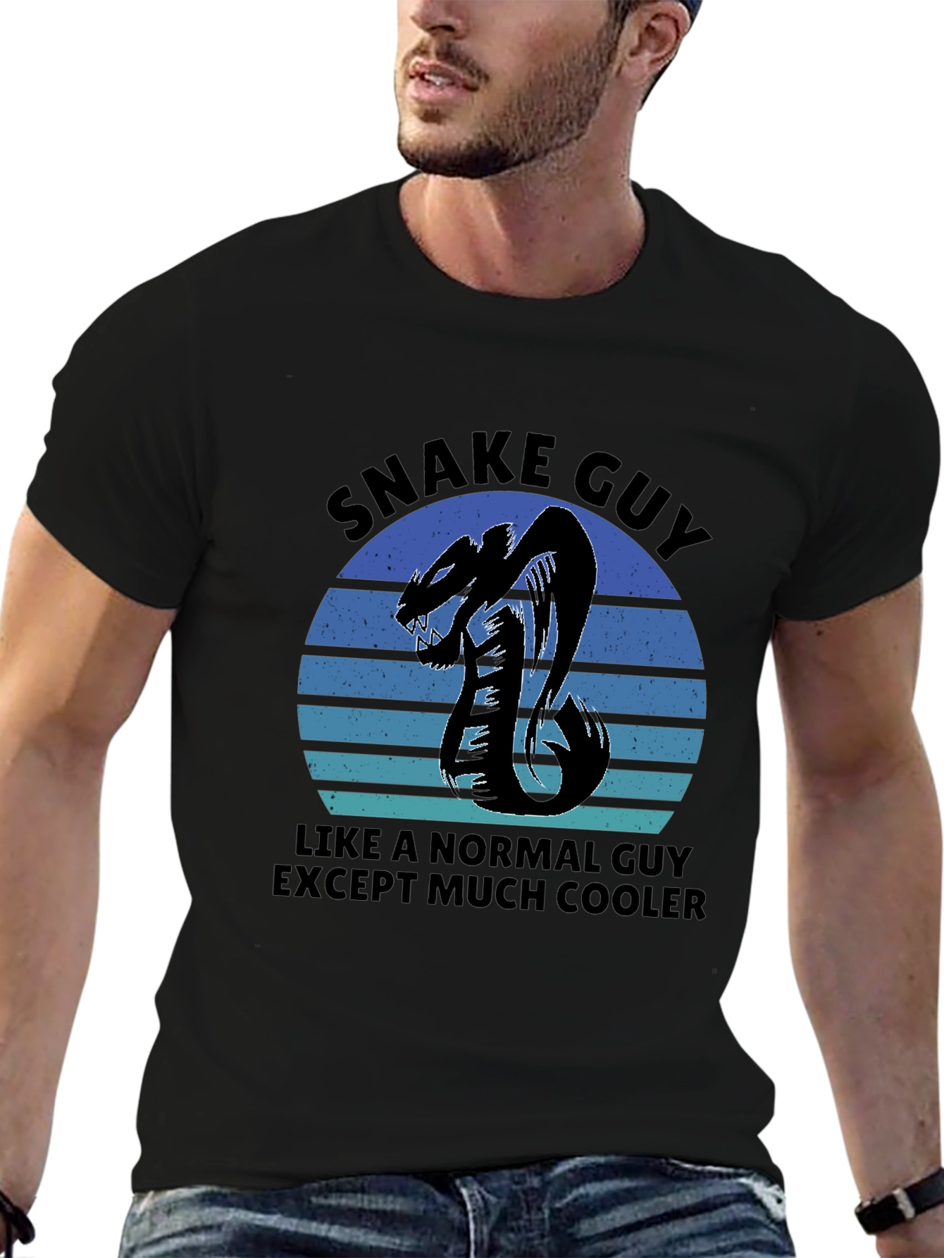 Snake Guy Graphic T-Shirt - Cool & Unique Design