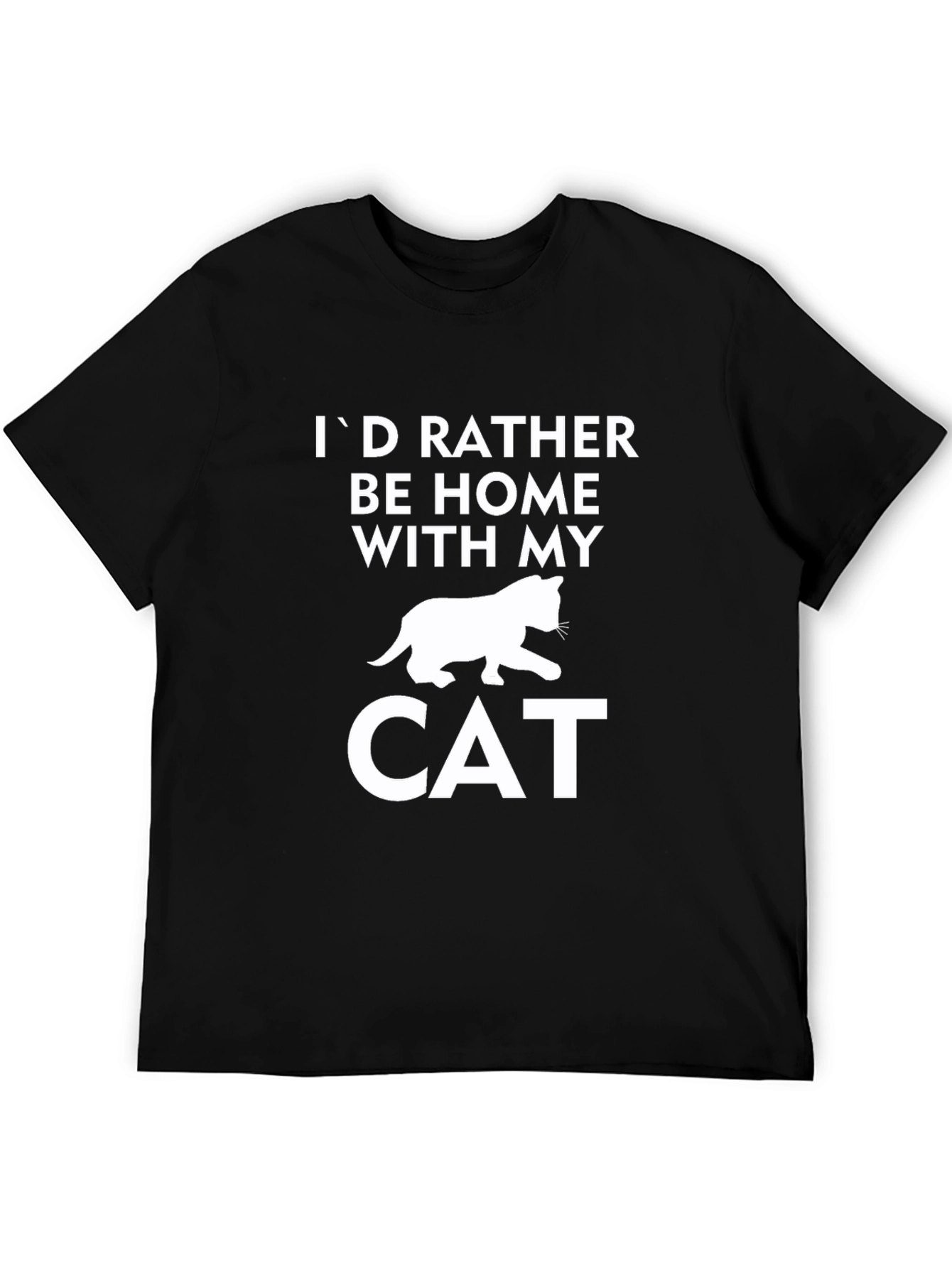 Id Rather Be Home with My Cat T-Shirt