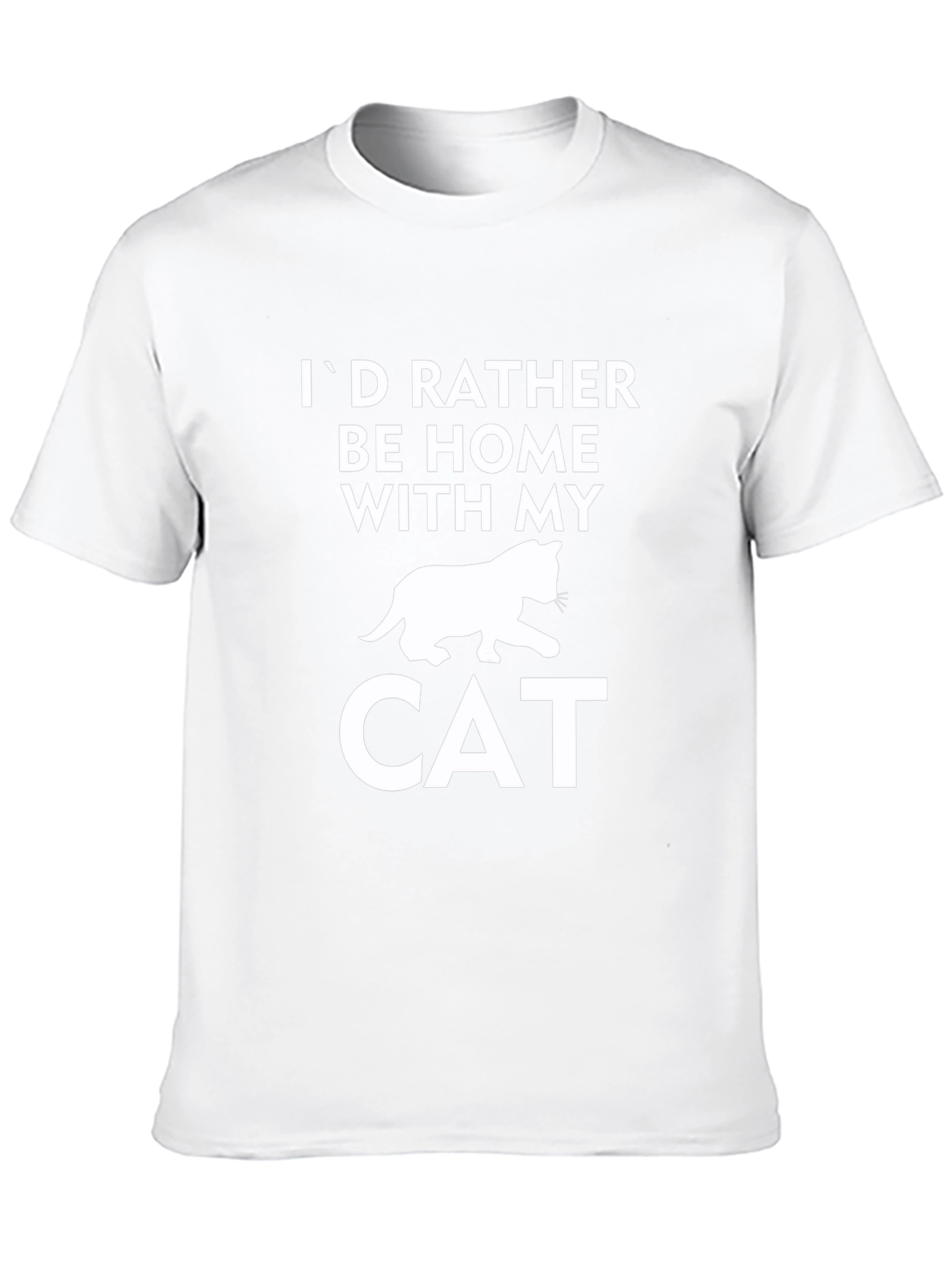 Id Rather Be Home with My Cat T-Shirt