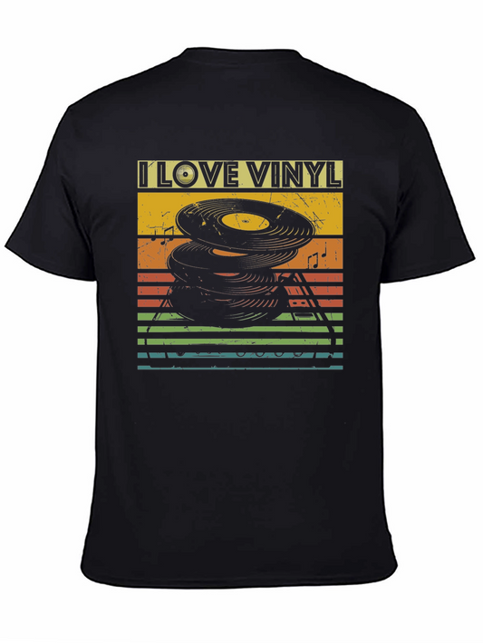 I Love Vinyl Retro Graphic Tee