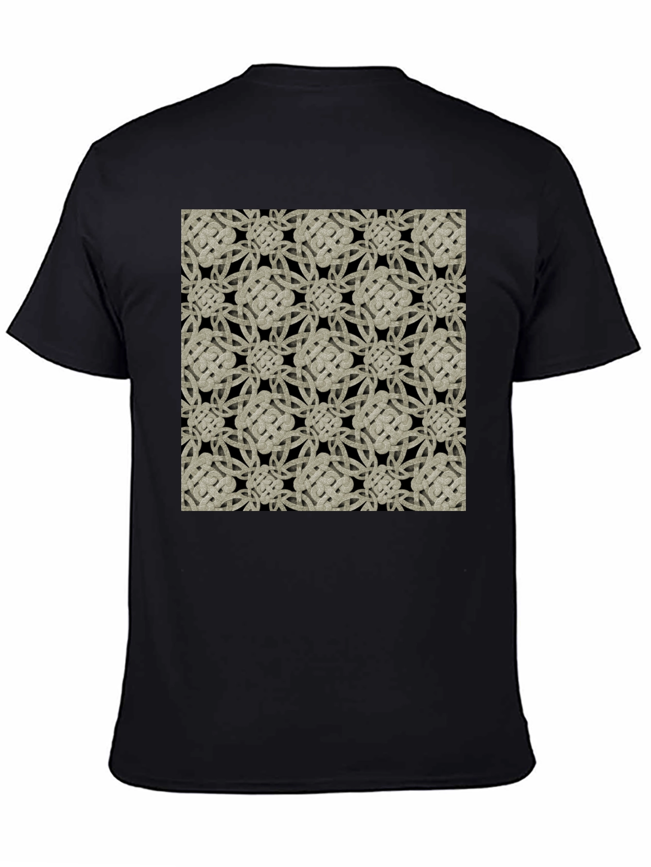 Celtic Knot Pattern Black T-Shirt