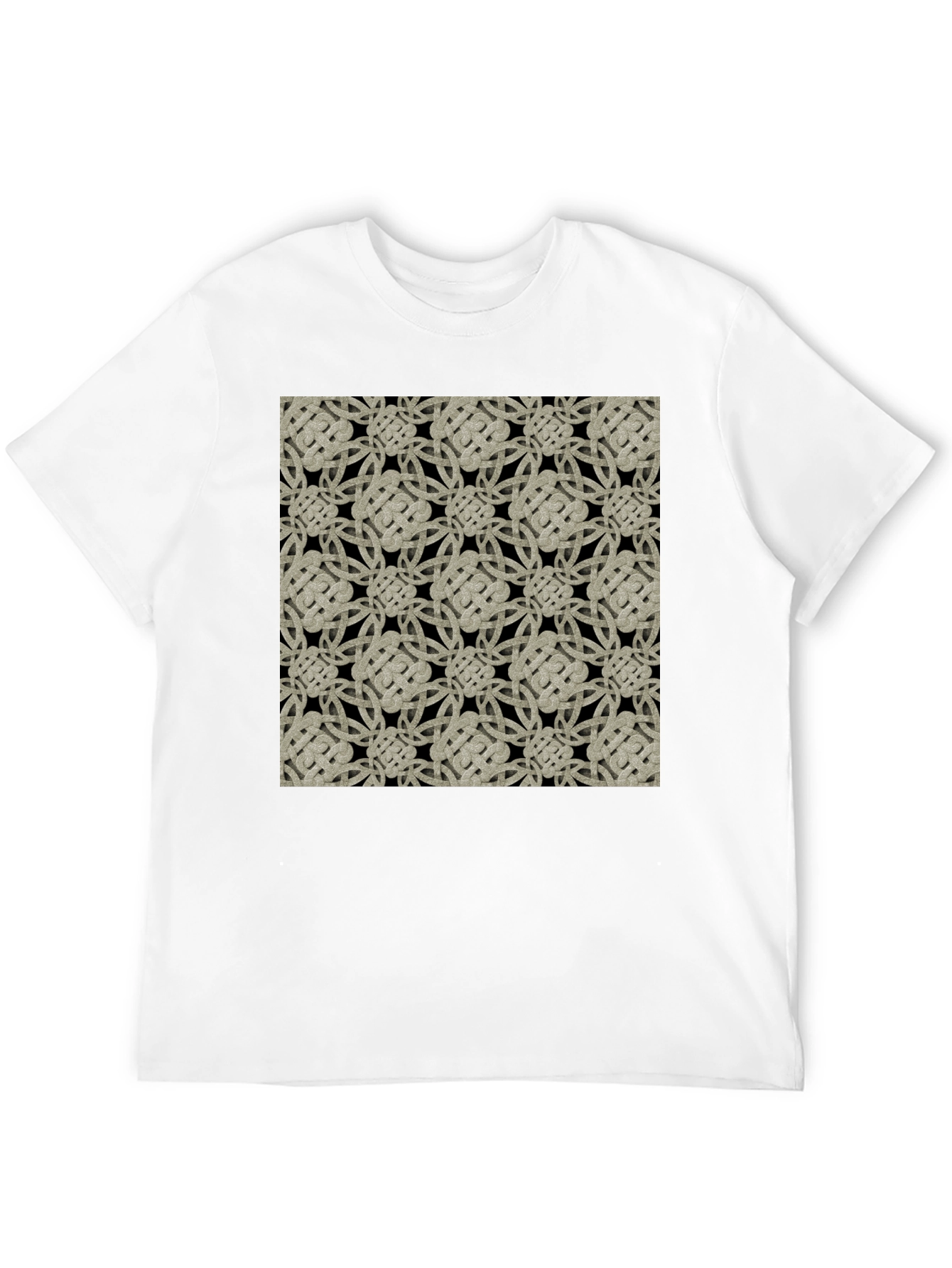 Celtic Knot Pattern Black T-Shirt