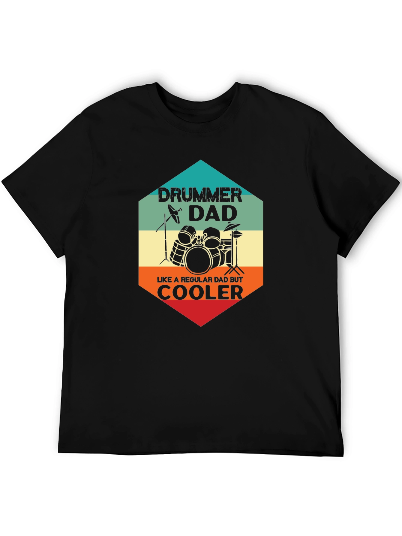 Drummer Dad T-Shirt - Regular Dad But Cooler