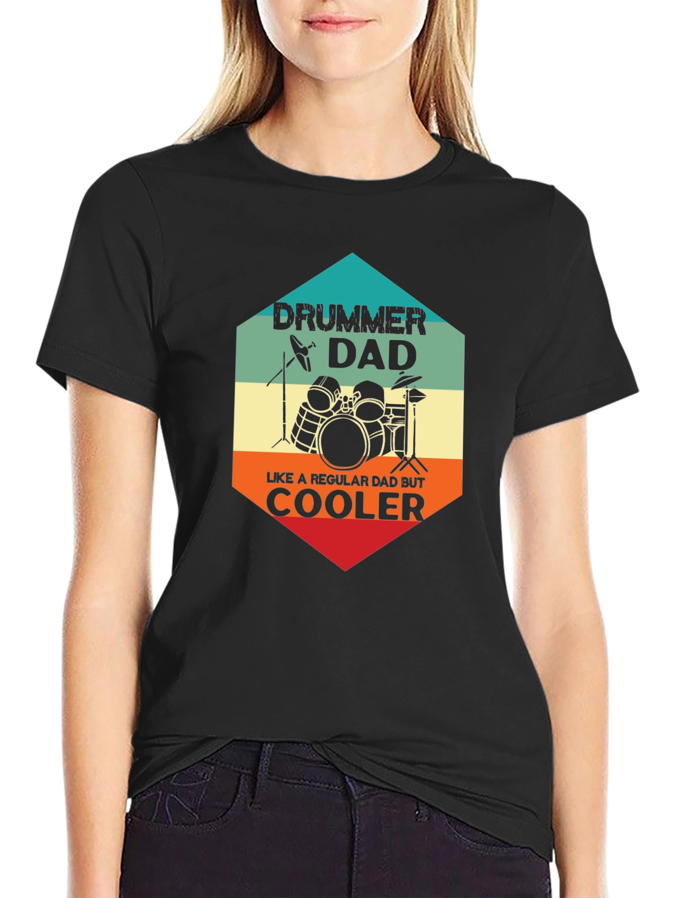Drummer Dad T-Shirt - Regular Dad But Cooler