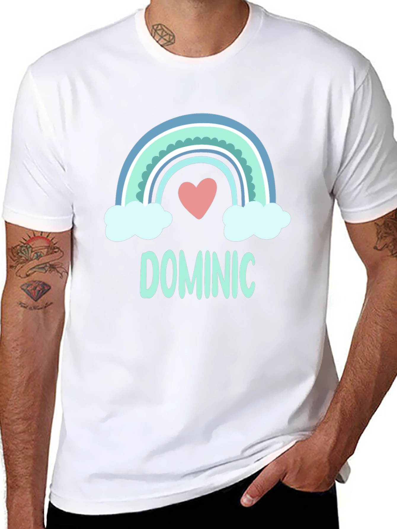 Dominic Rainbow Personalized T-Shirt