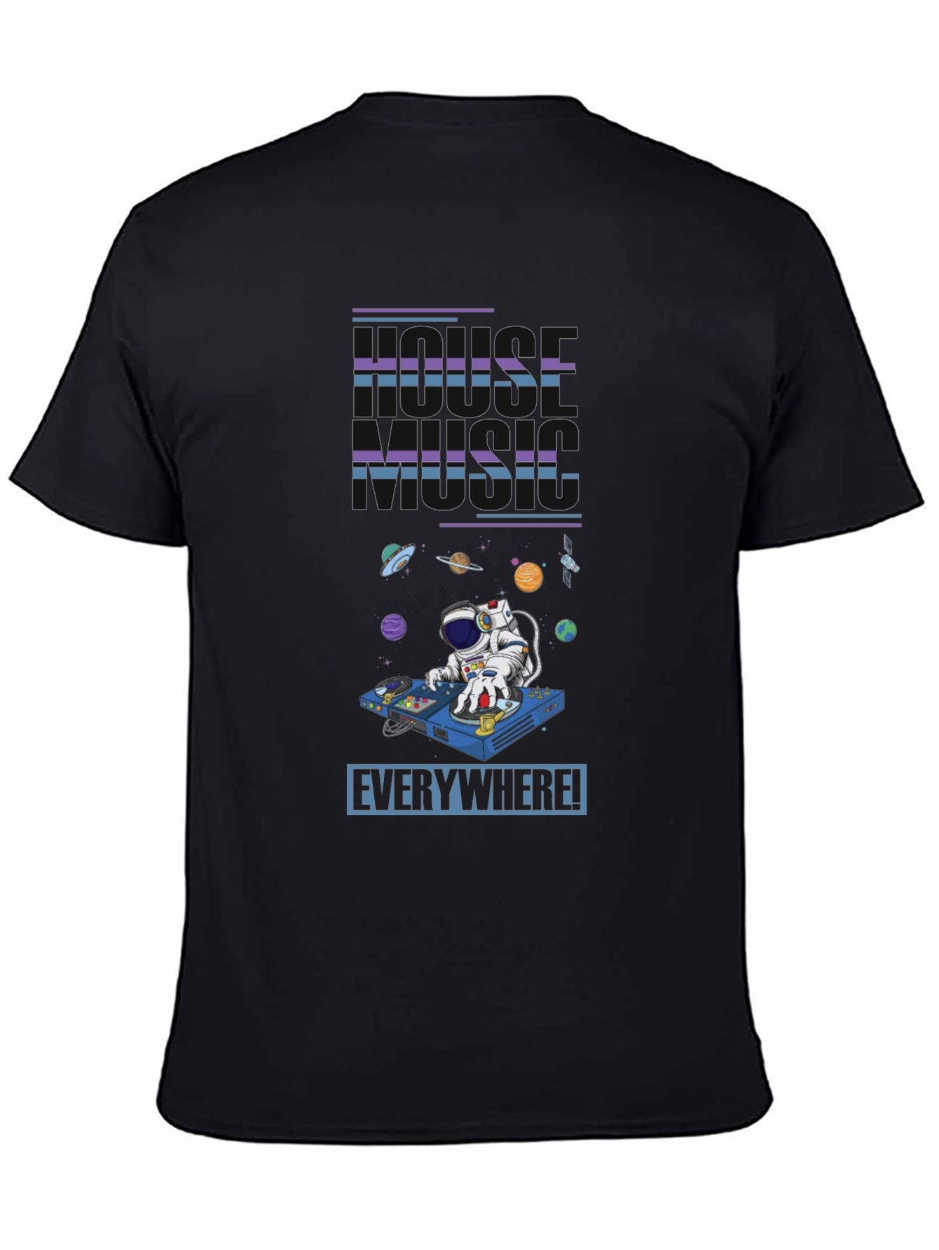 House Music Everywhere T-Shirt - Astronaut DJ