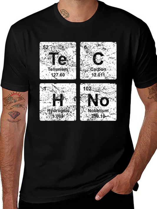 Science Periodic Table Techno T-Shirt