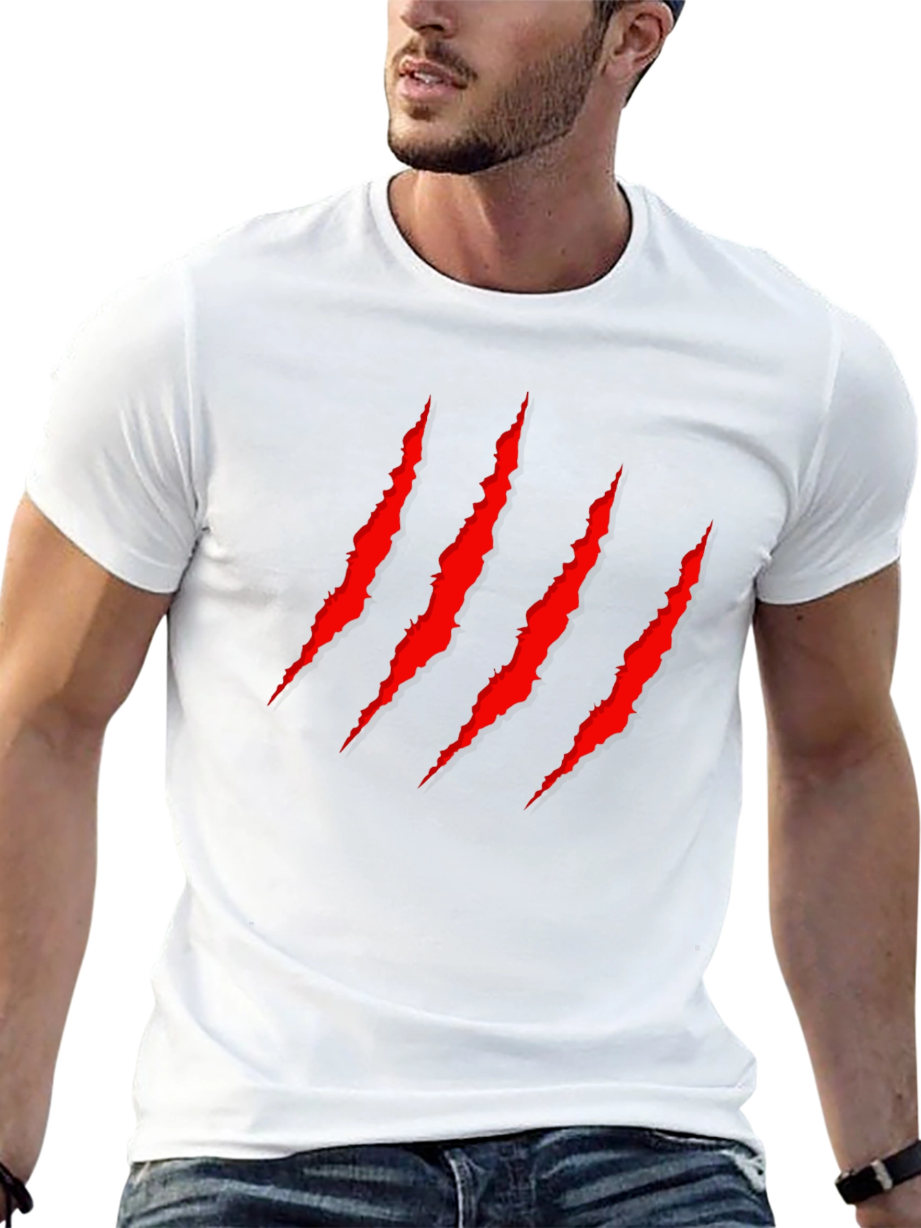 Claw Mark Graphic Tee - Black