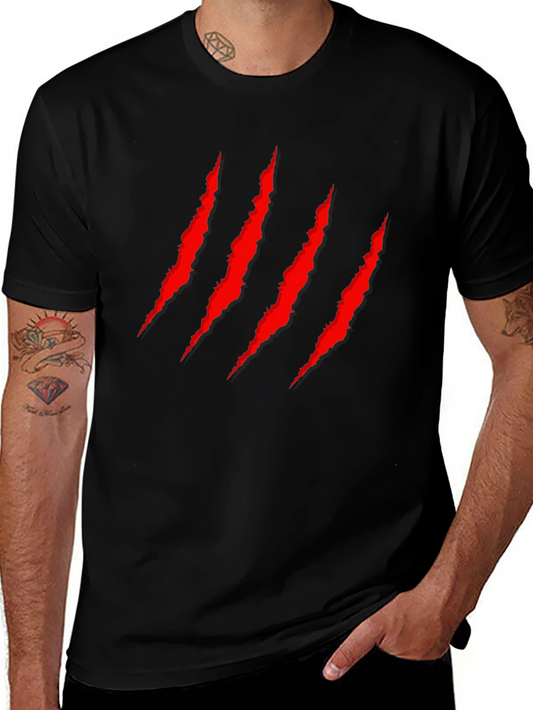 Claw Mark Graphic Tee - Black