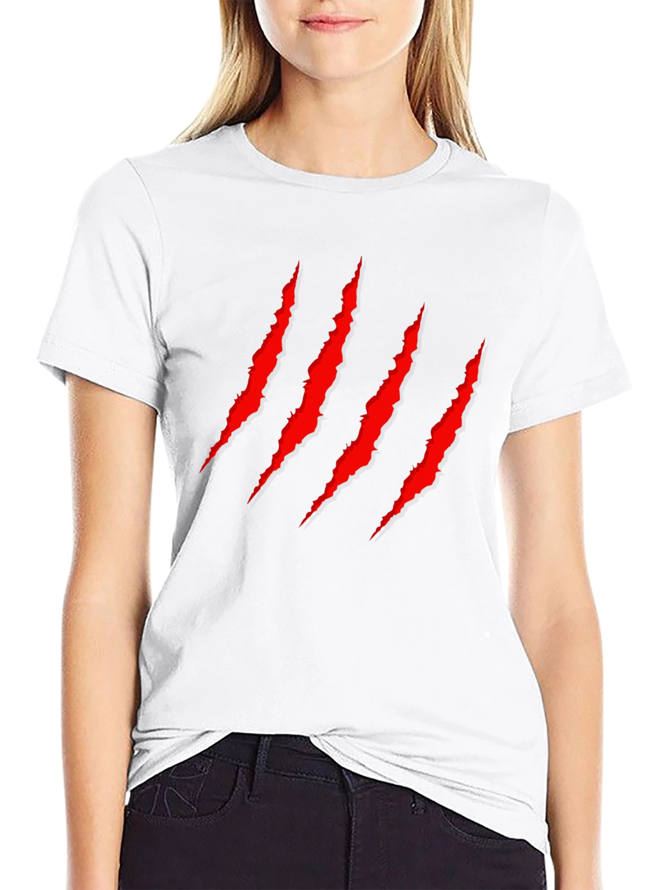 Claw Mark Graphic Tee - Black