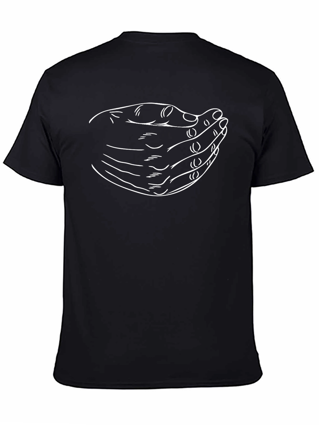 Graphic Hand Gesture Black T-Shirt