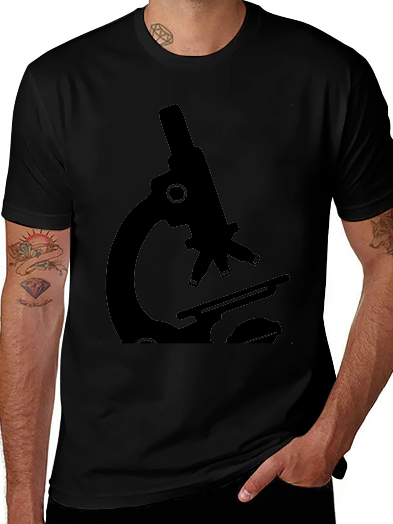 Microscope Graphic Tee - Science Style