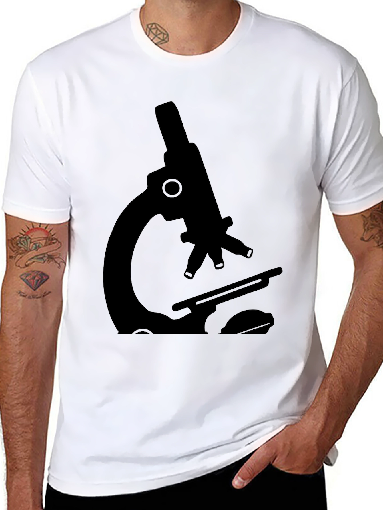 Microscope Graphic Tee - Science Style