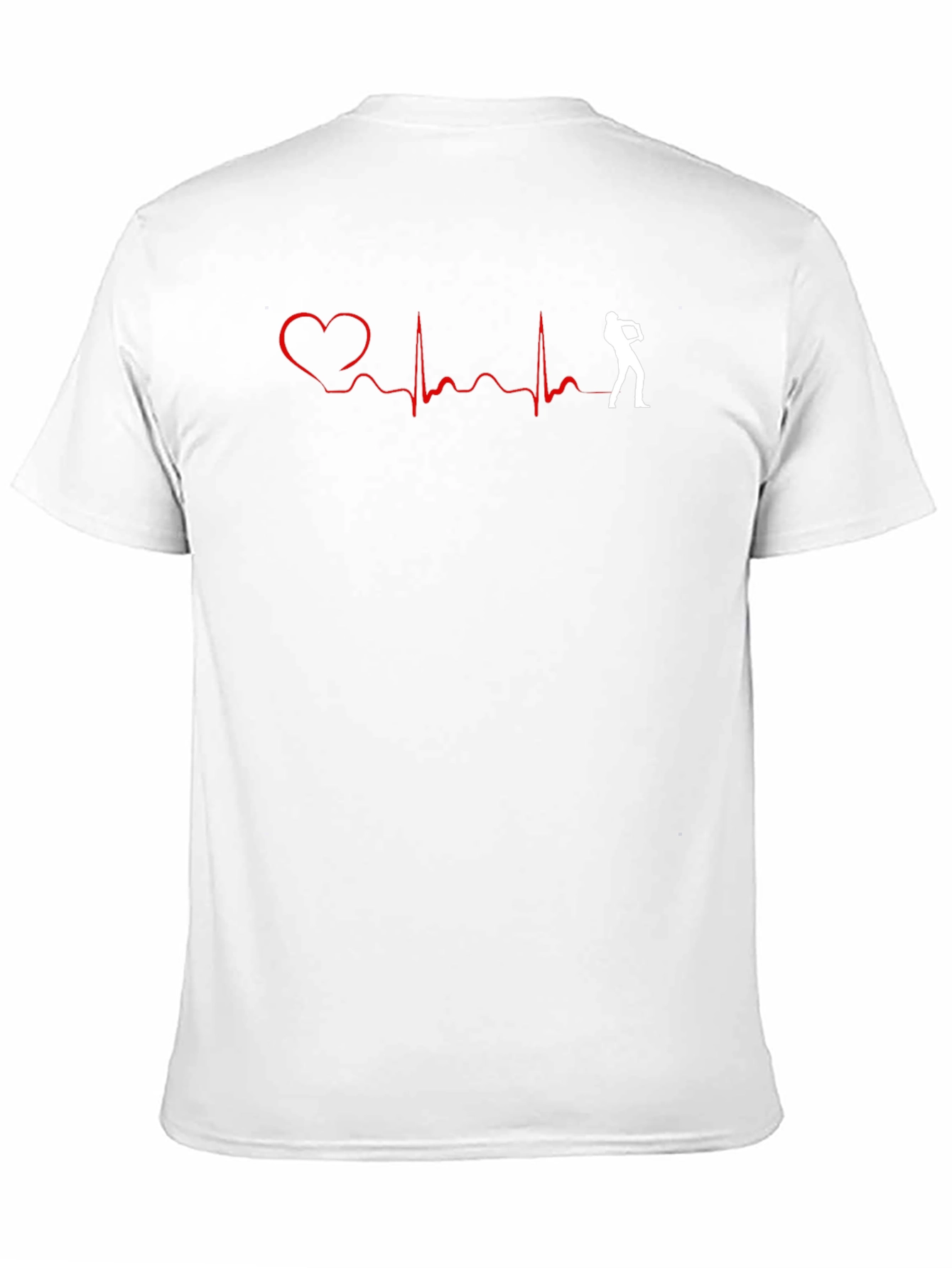 Heartbeat Golf T-Shirt: Golfers Passion Tee