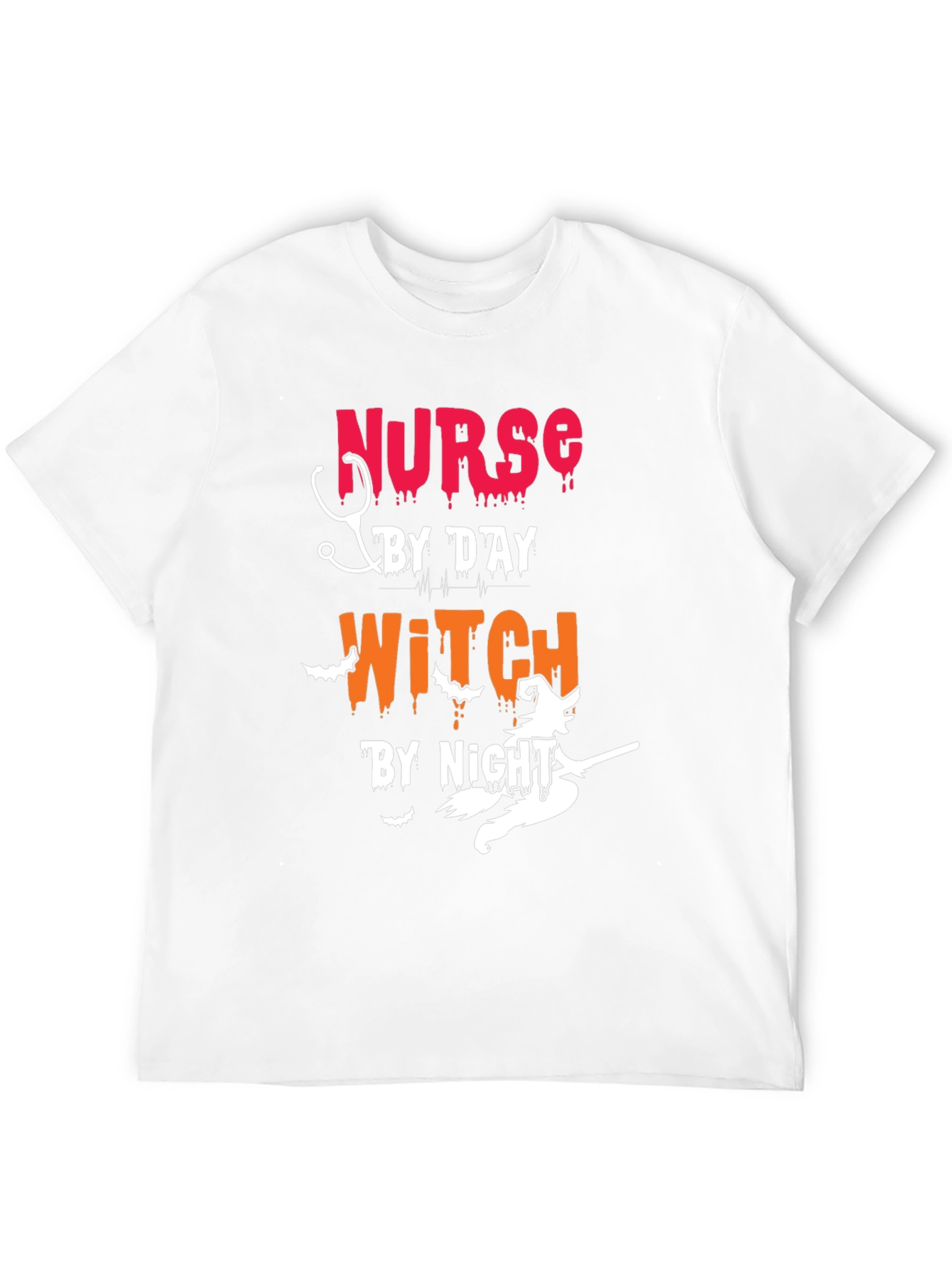 Nurse by Day Witch by Night Halloween T-Shirt