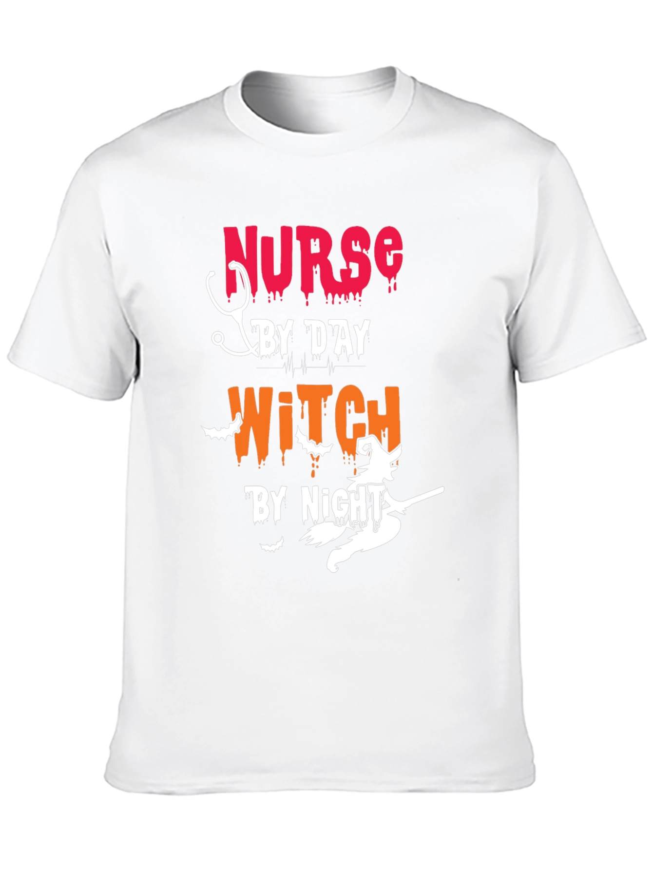 Nurse by Day Witch by Night Halloween T-Shirt