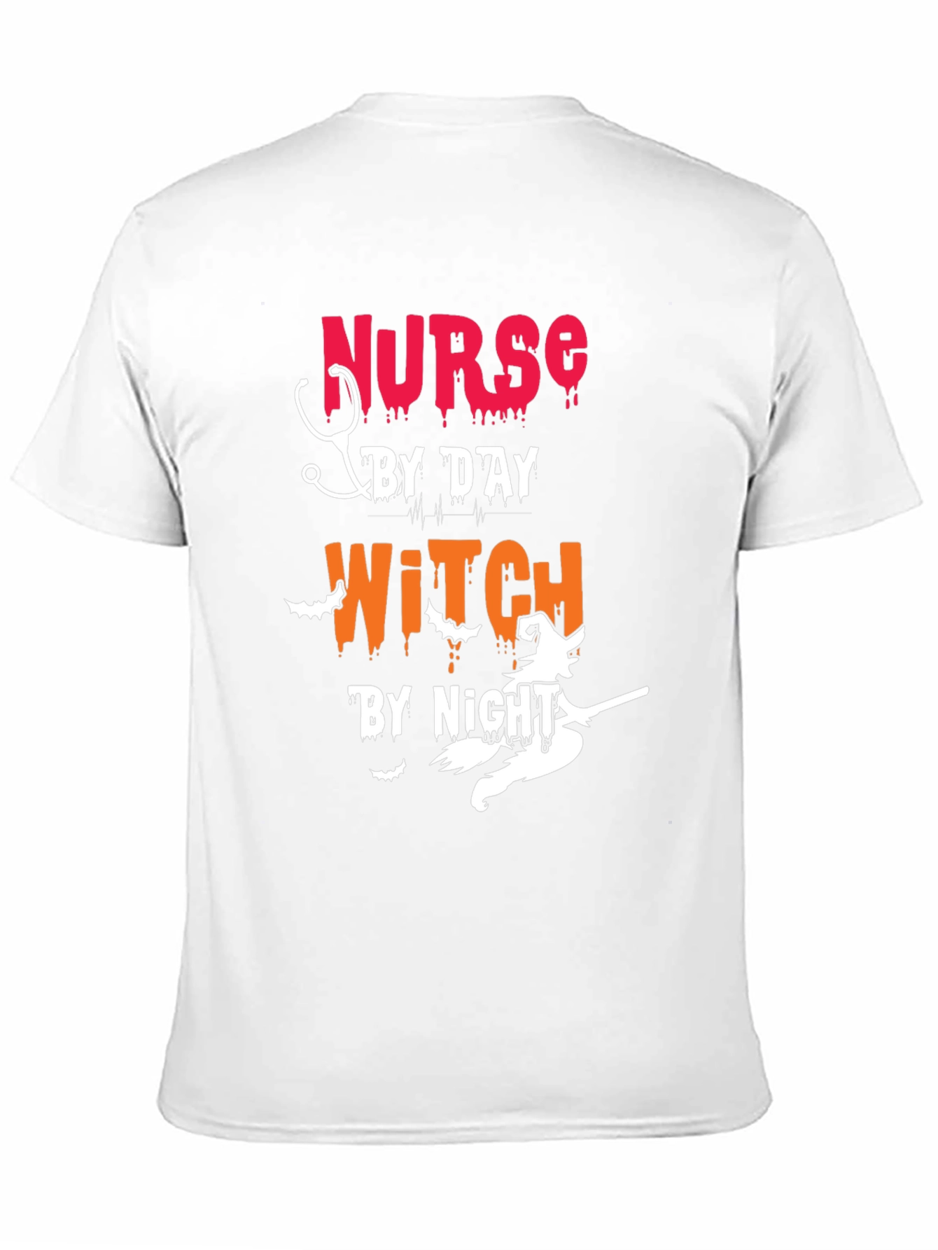 Nurse by Day Witch by Night Halloween T-Shirt