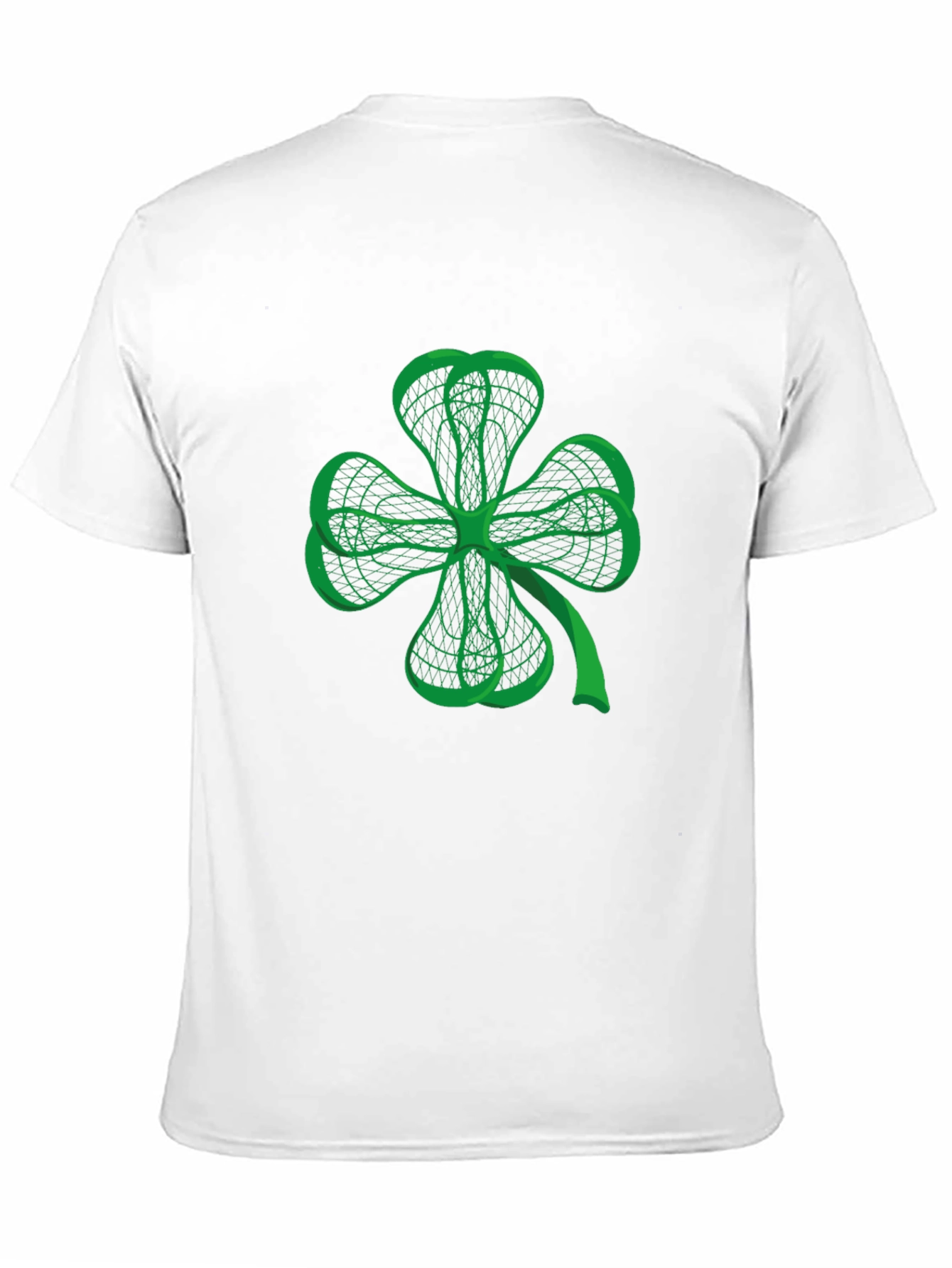 Lucky Clover Graphic Tee - Black Cotton T-Shirt