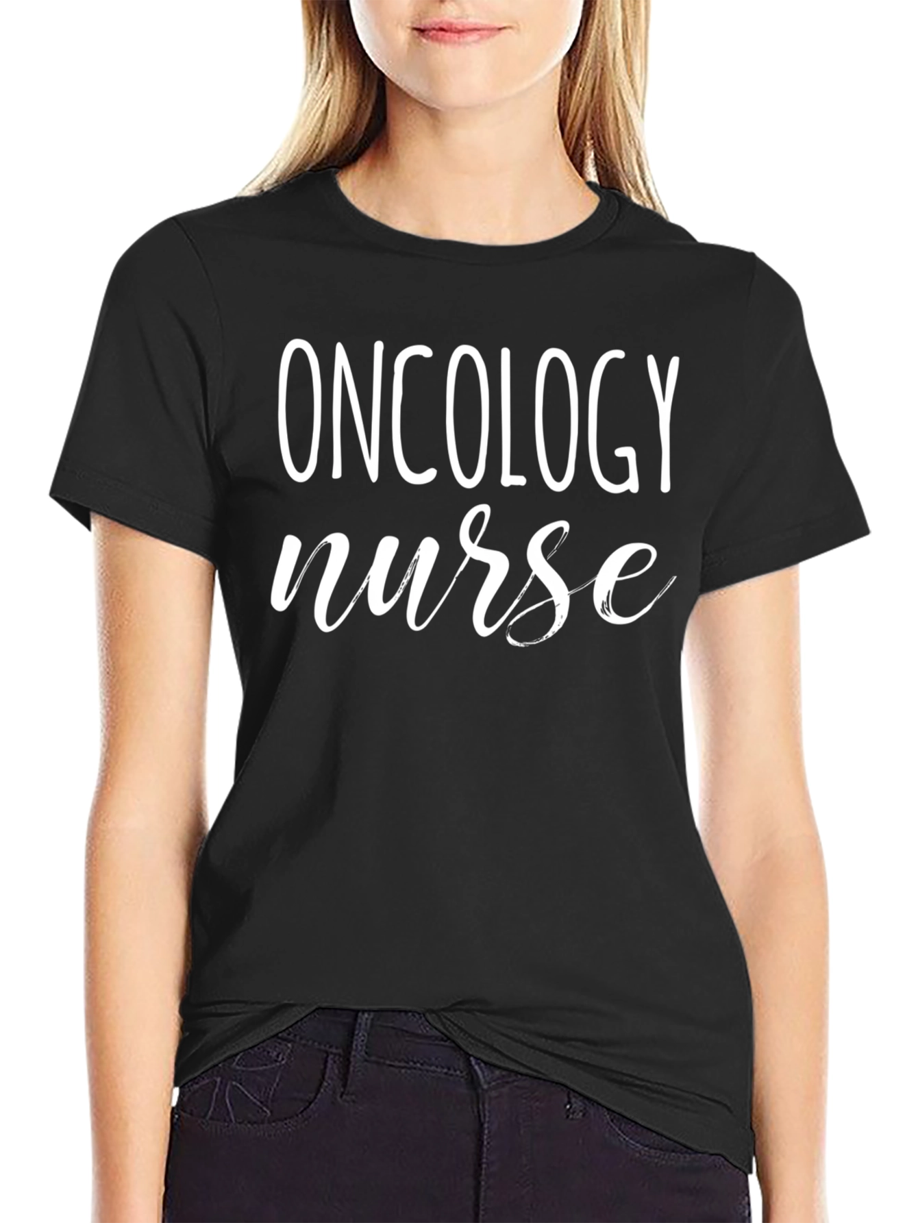 Oncology Nurse T-Shirt - Black Unisex