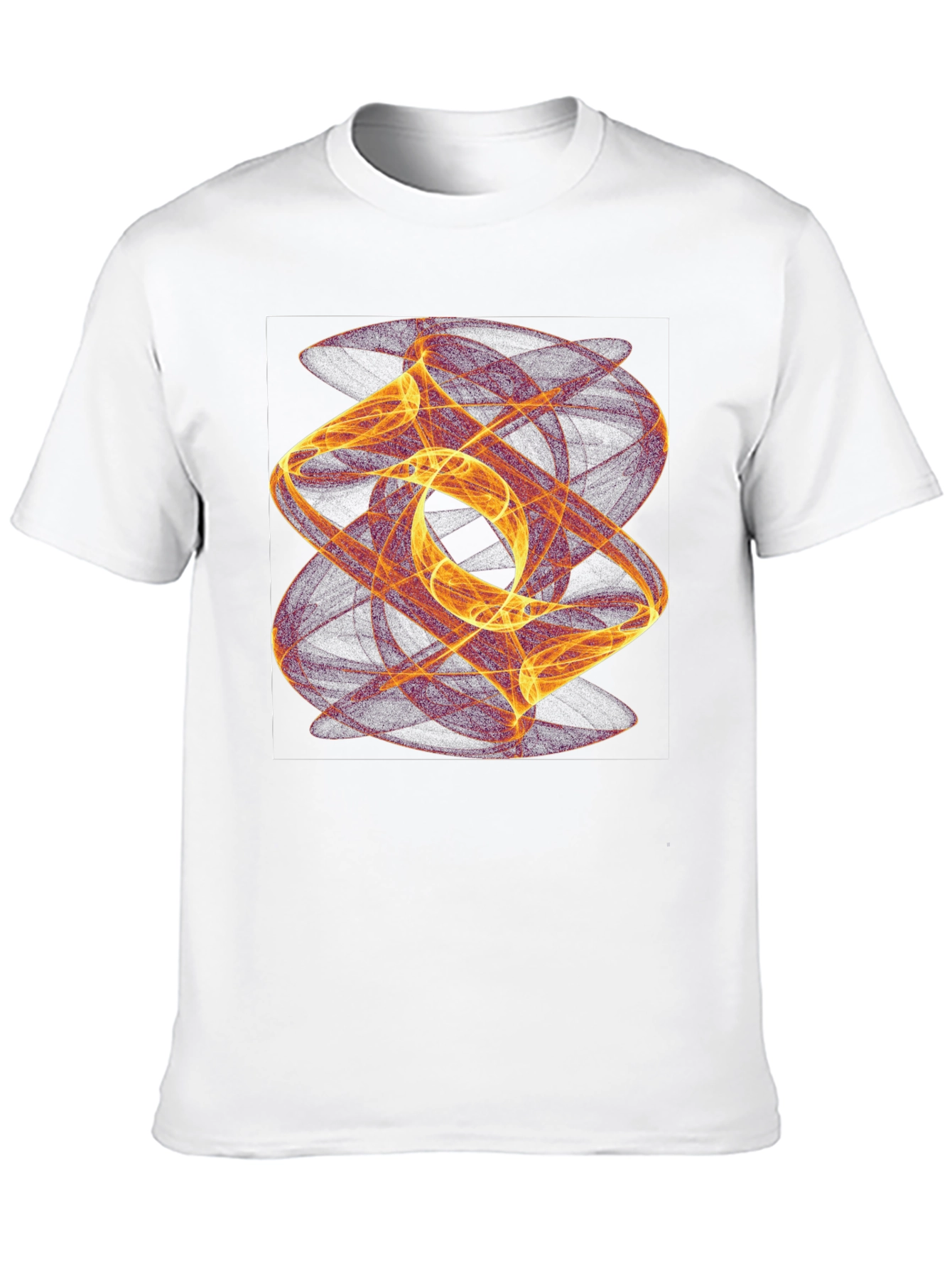 Abstract Swirl Graphic Tee - Modern Art Shirt