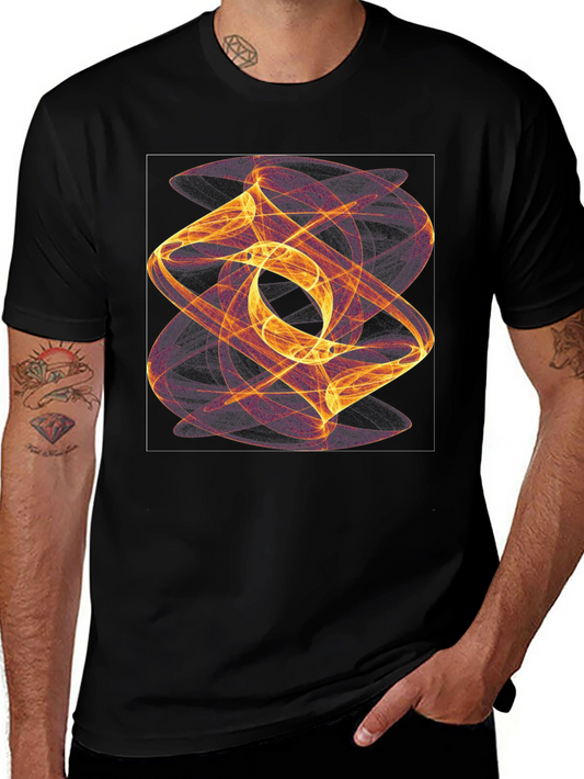 Abstract Swirl Graphic Tee - Modern Art Shirt