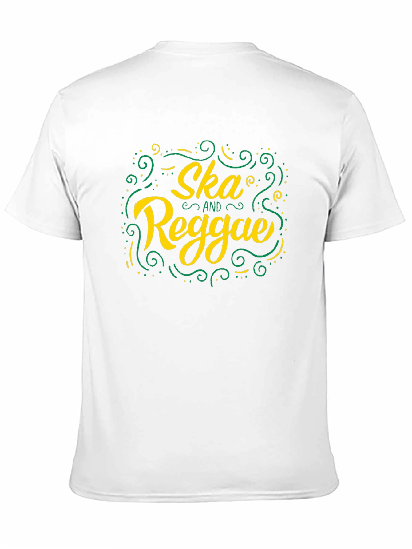Ska and Reggae Graphic Print Black T-Shirt