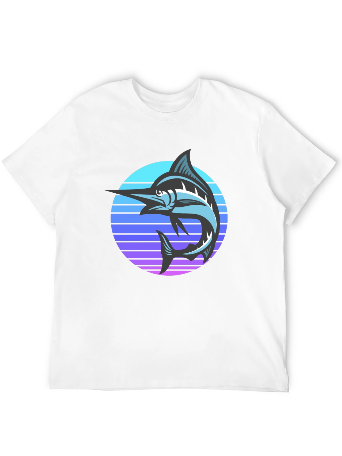 Retro Marlin T-Shirt - Black