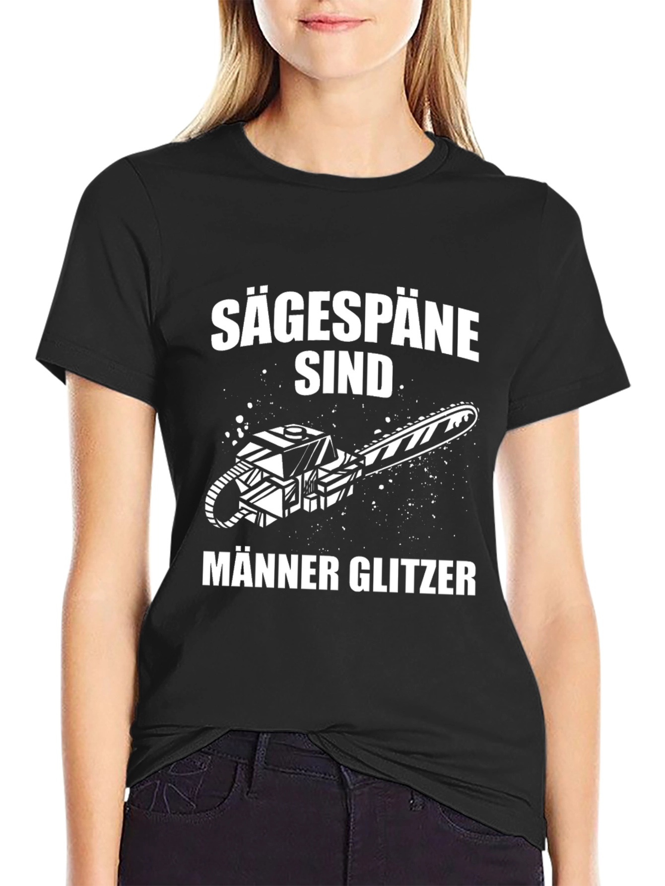 Sawdust is Mens Glitter T-Shirt