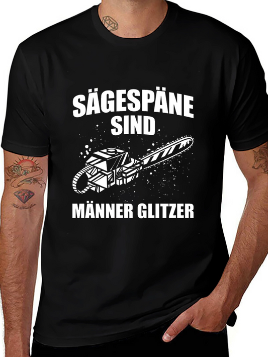 Sawdust is Mens Glitter T-Shirt