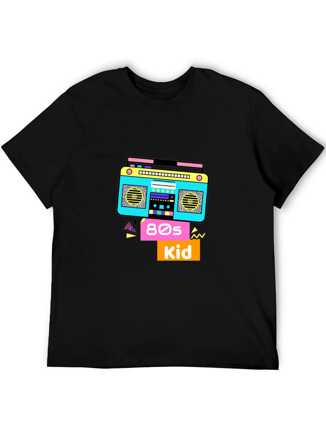 80s Kid T-Shirt Retro Boombox Graphic Tee