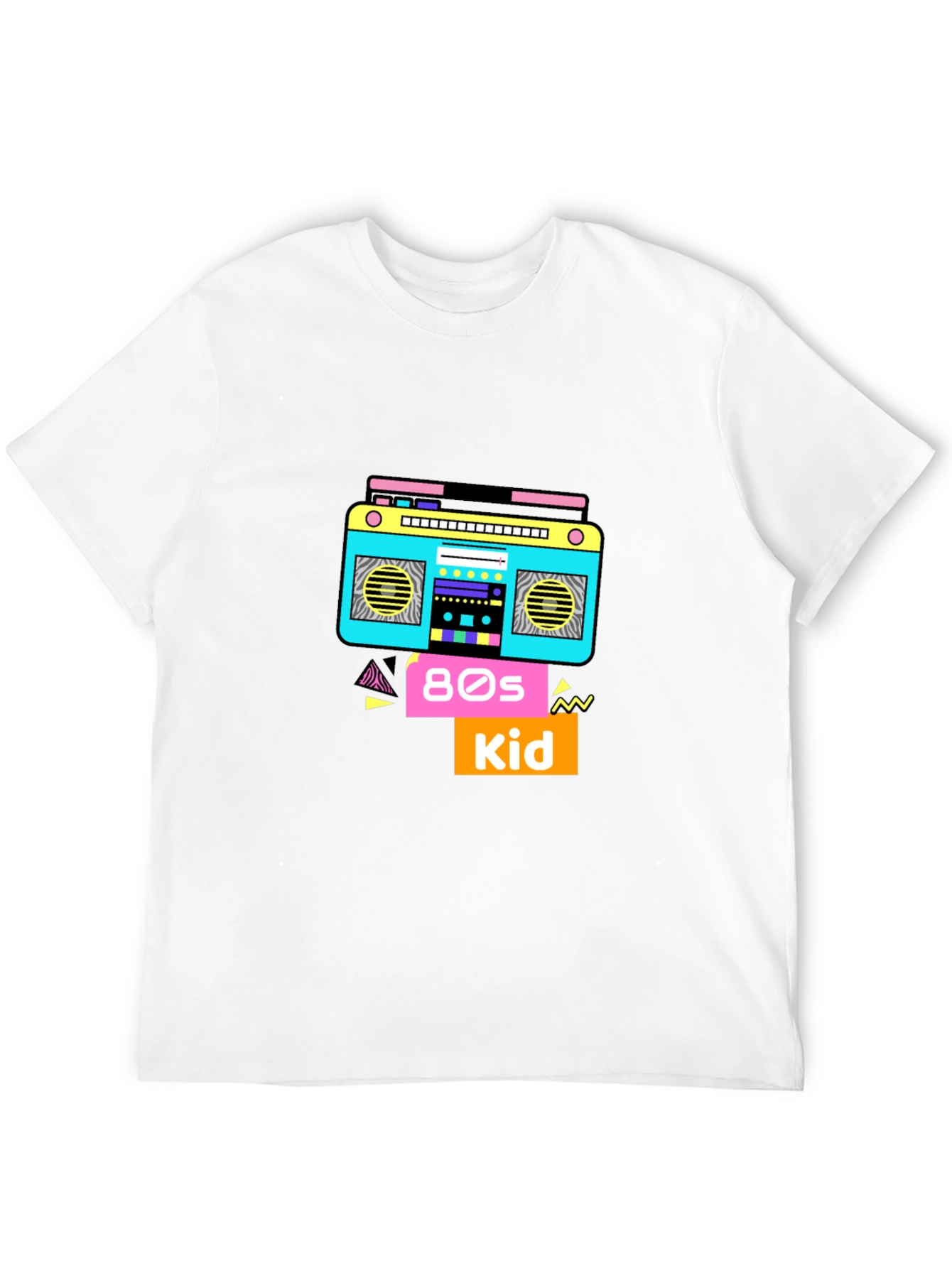 80s Kid T-Shirt Retro Boombox Graphic Tee