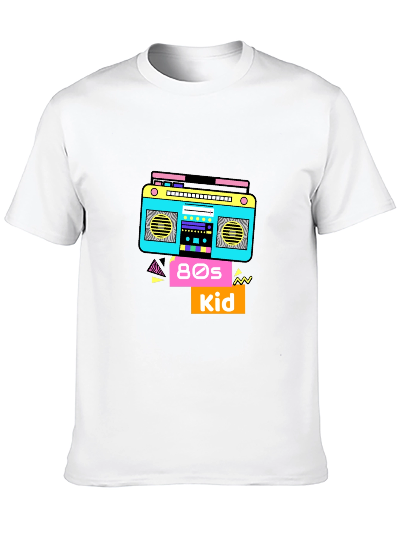 80s Kid T-Shirt Retro Boombox Graphic Tee