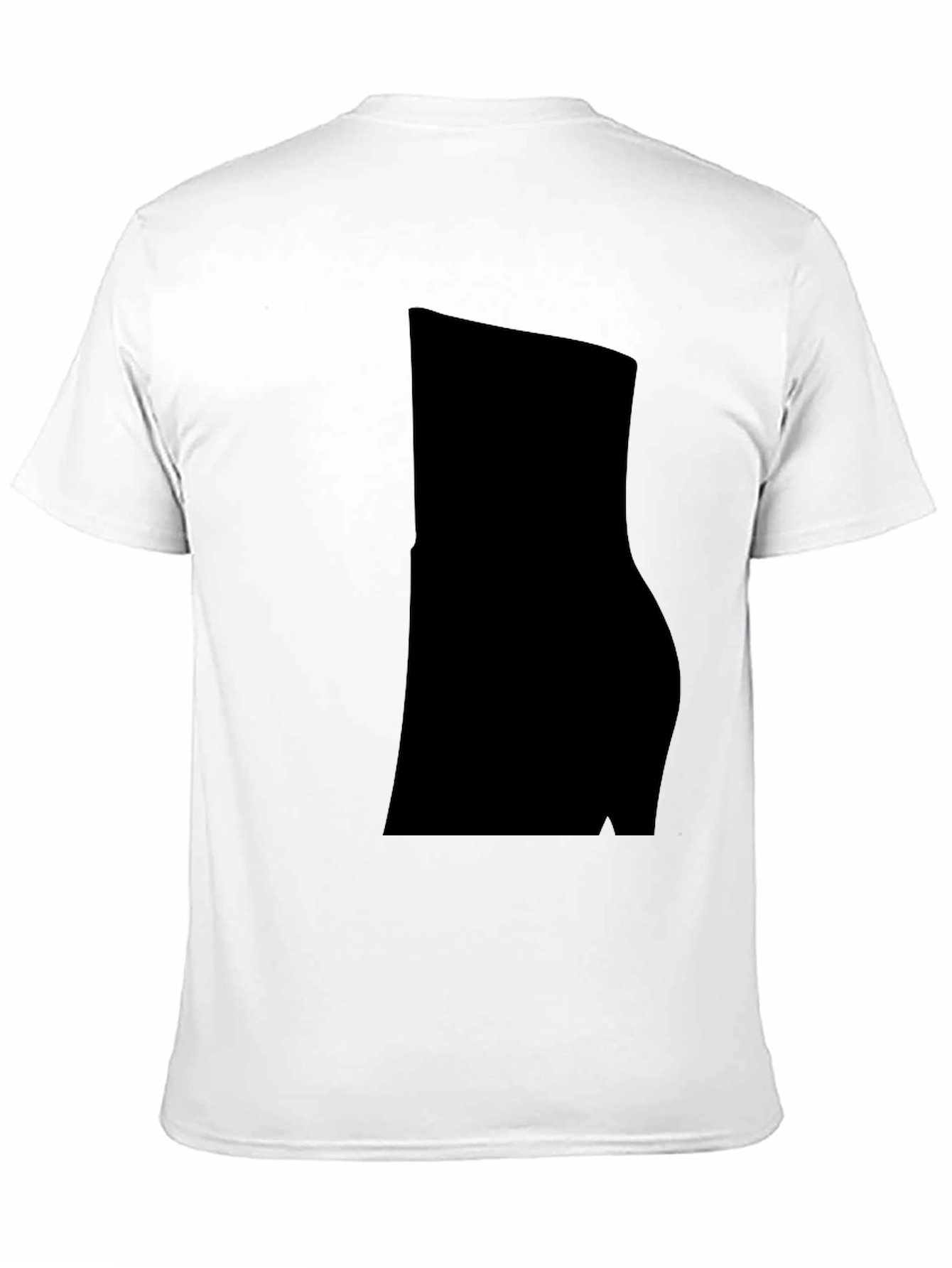 Mens Casual Black Cotton Blend T-Shirt