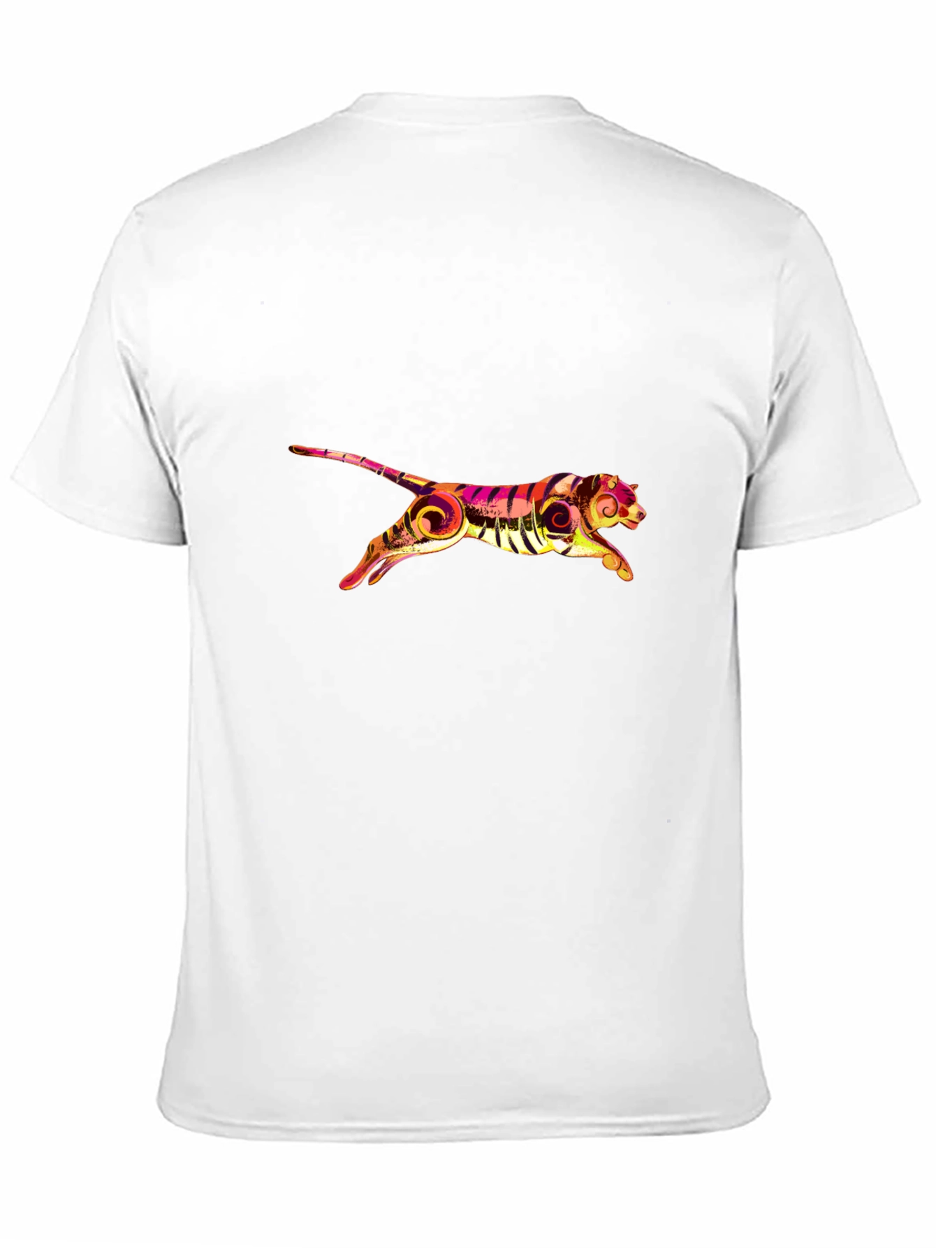 Stylish Black Tee with Graphic Tiger Print