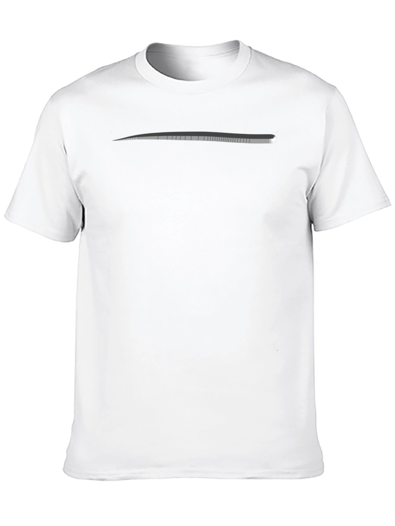 Black T-Shirt with Gray Detail