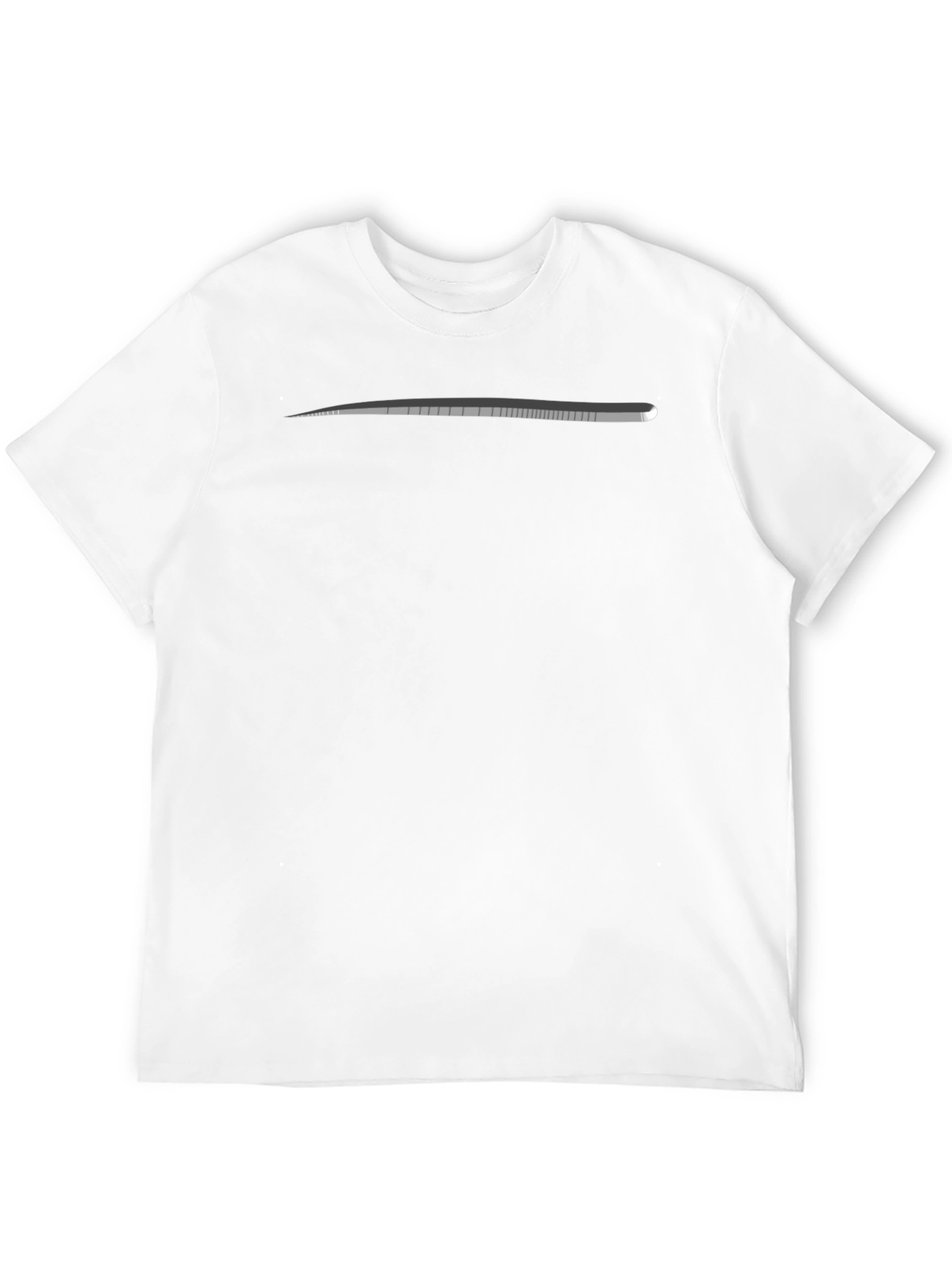 Black T-Shirt with Gray Detail