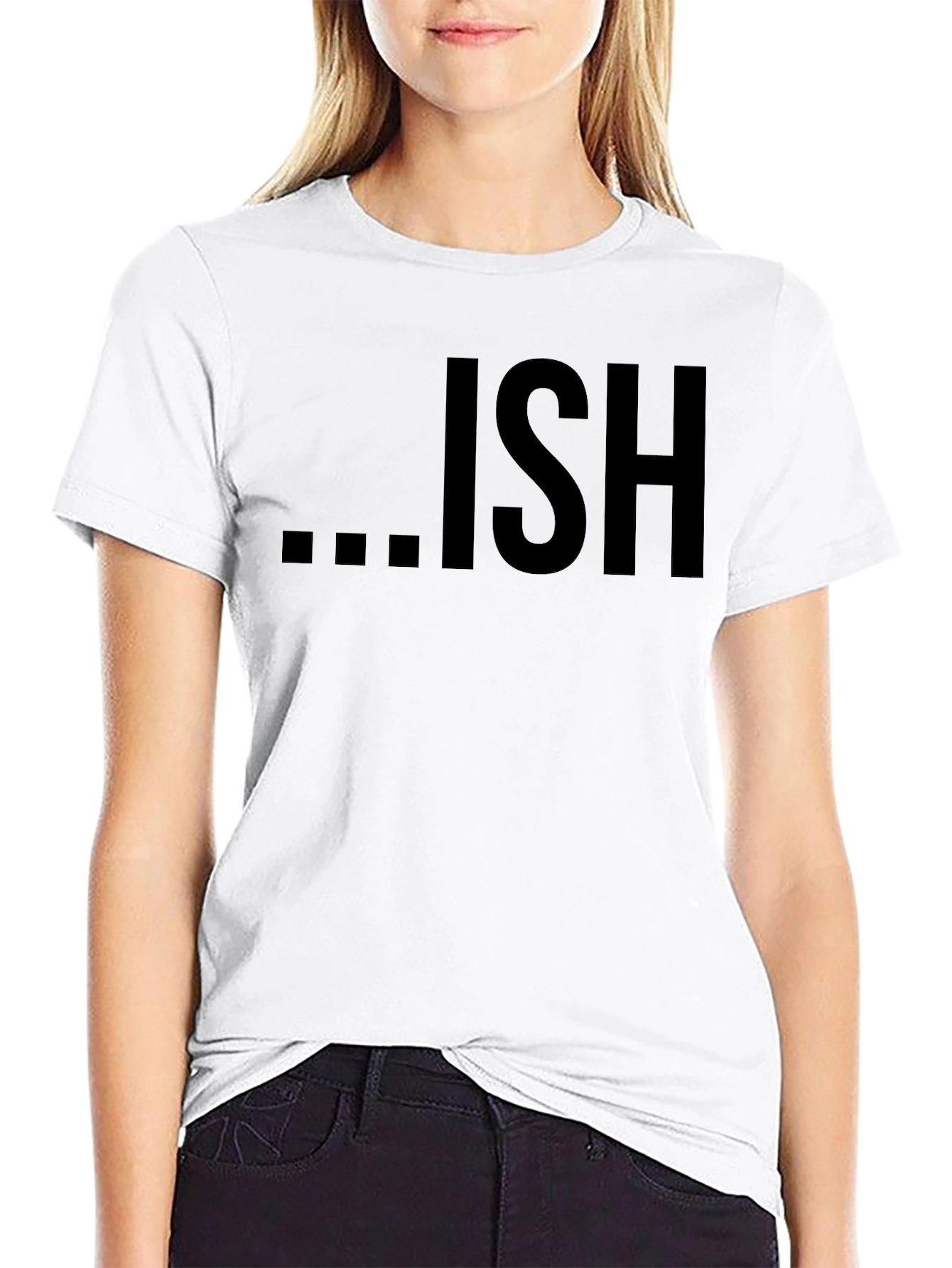 Ish Graphic Tee - Casual Black T-Shirt